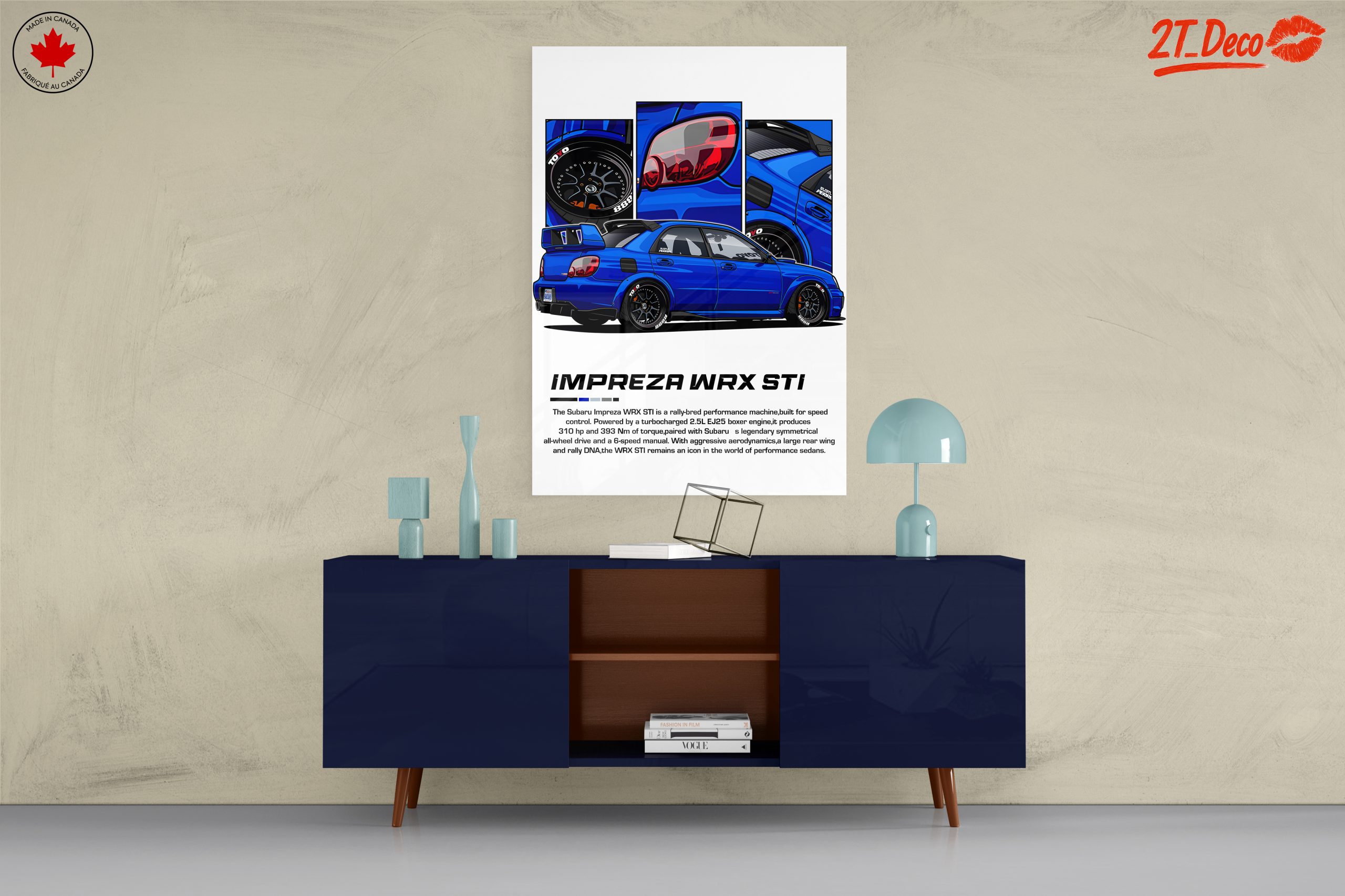 Subaru Impreza WRX STI Car Art 2 - Image 8