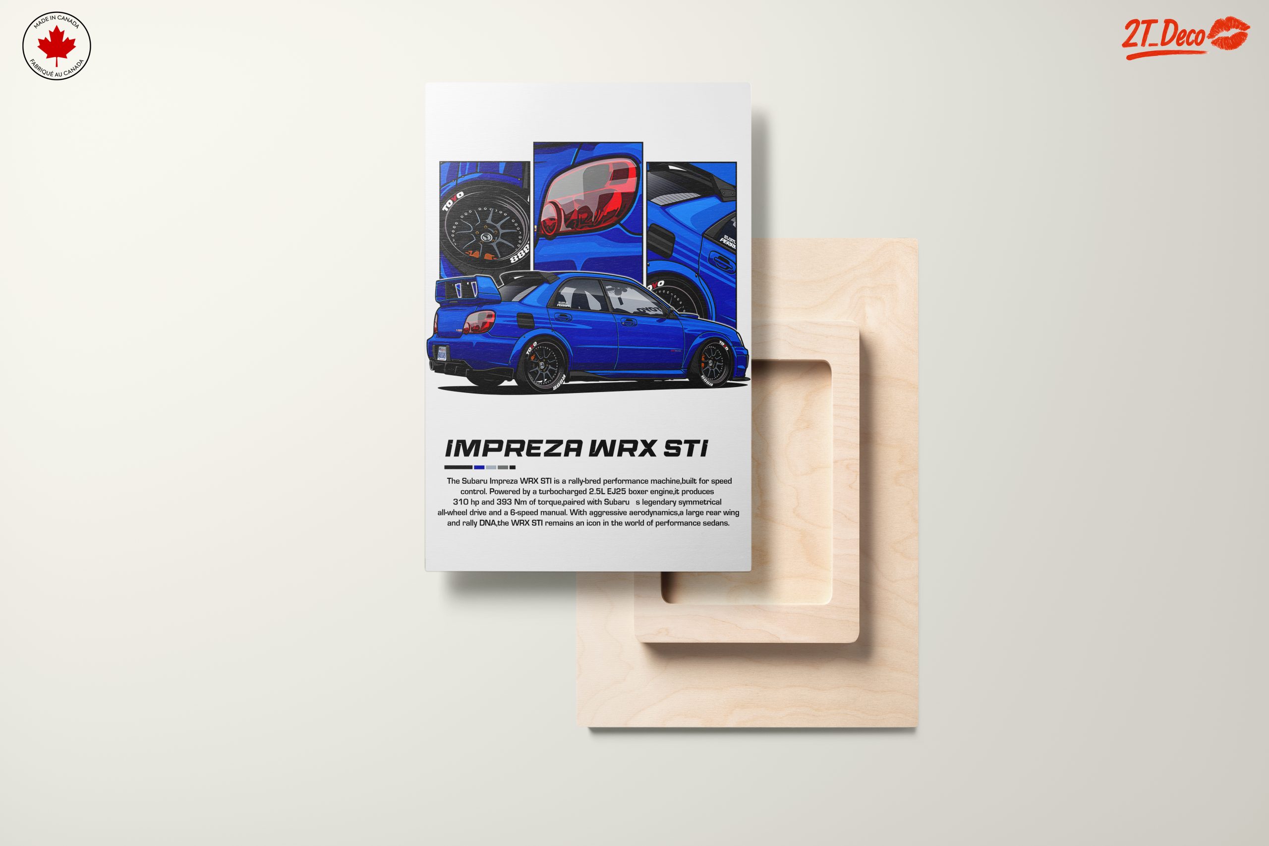 Subaru Impreza WRX STI Car Art 2 - Image 11