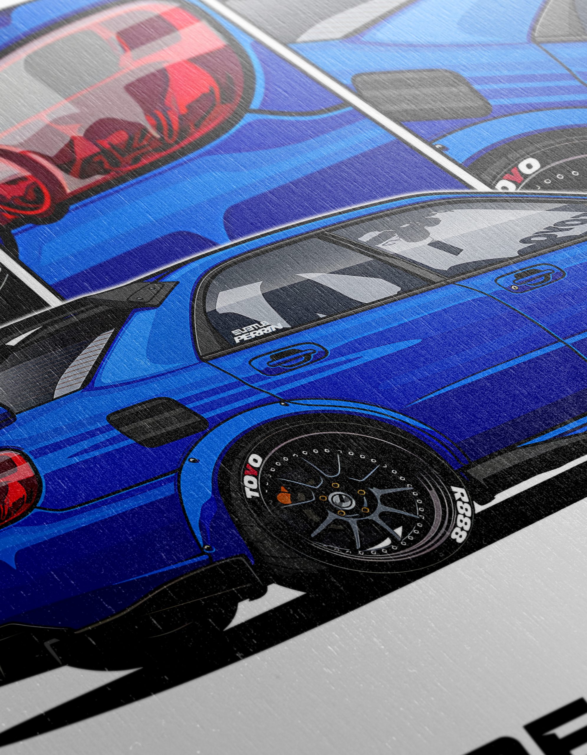 Subaru Impreza WRX STI Car Art 2 - Image 12