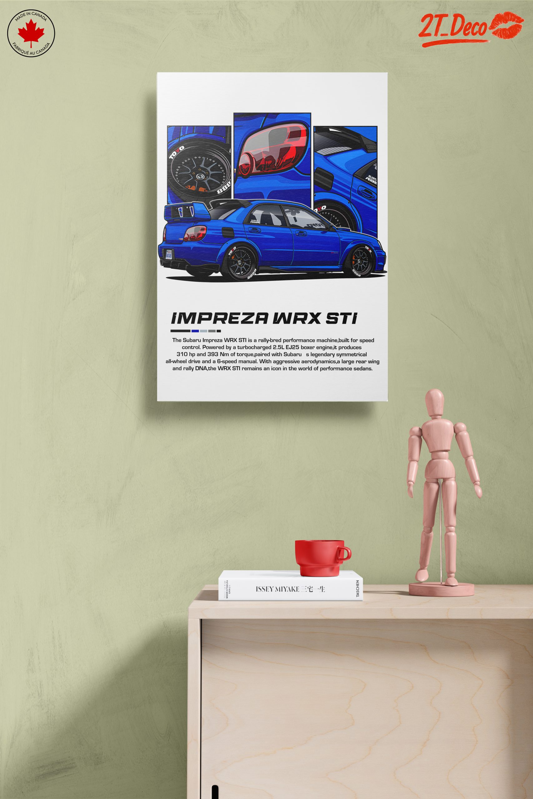 Subaru Impreza WRX STI Car Art 2 - Image 14