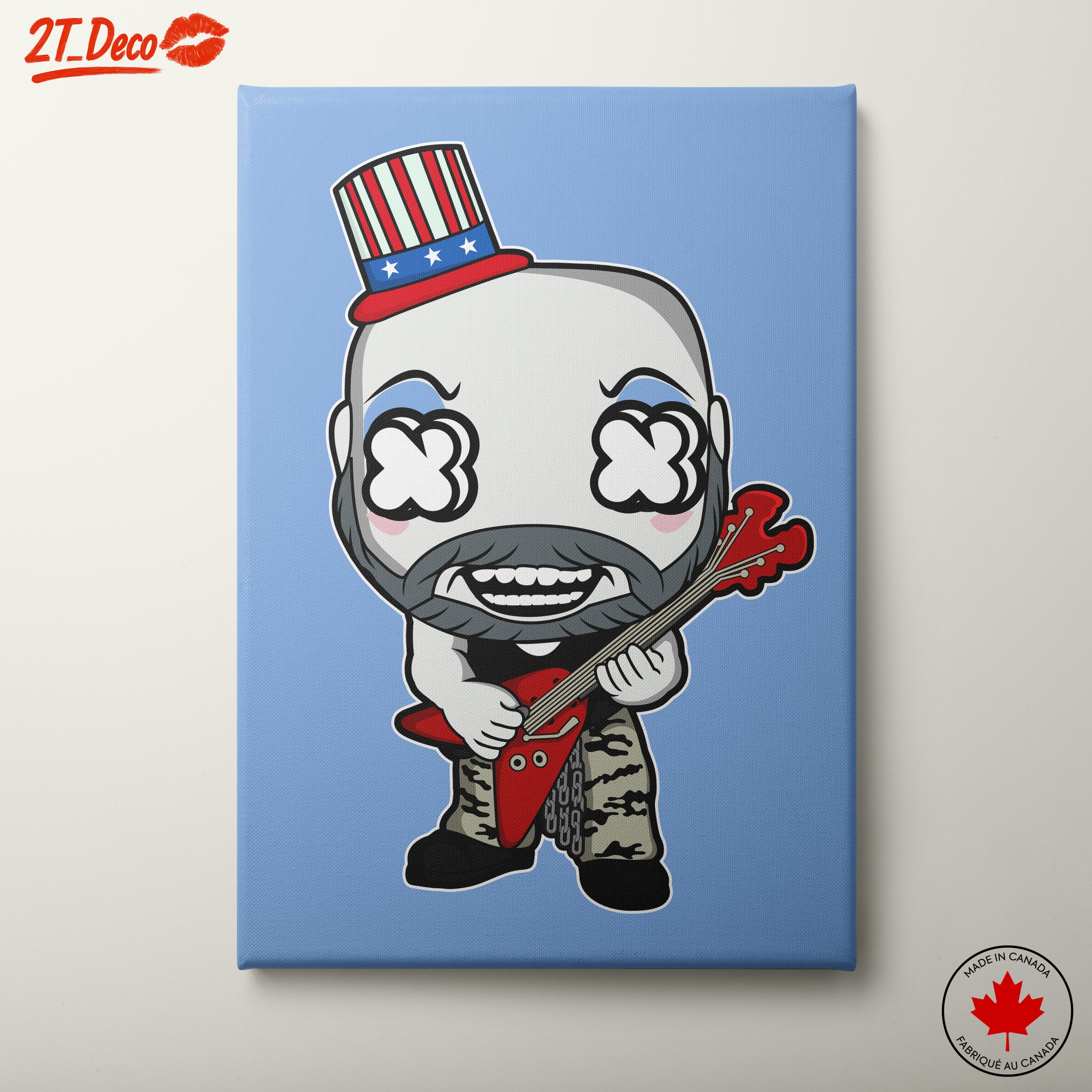 Stylized Rock Music Character Artwork