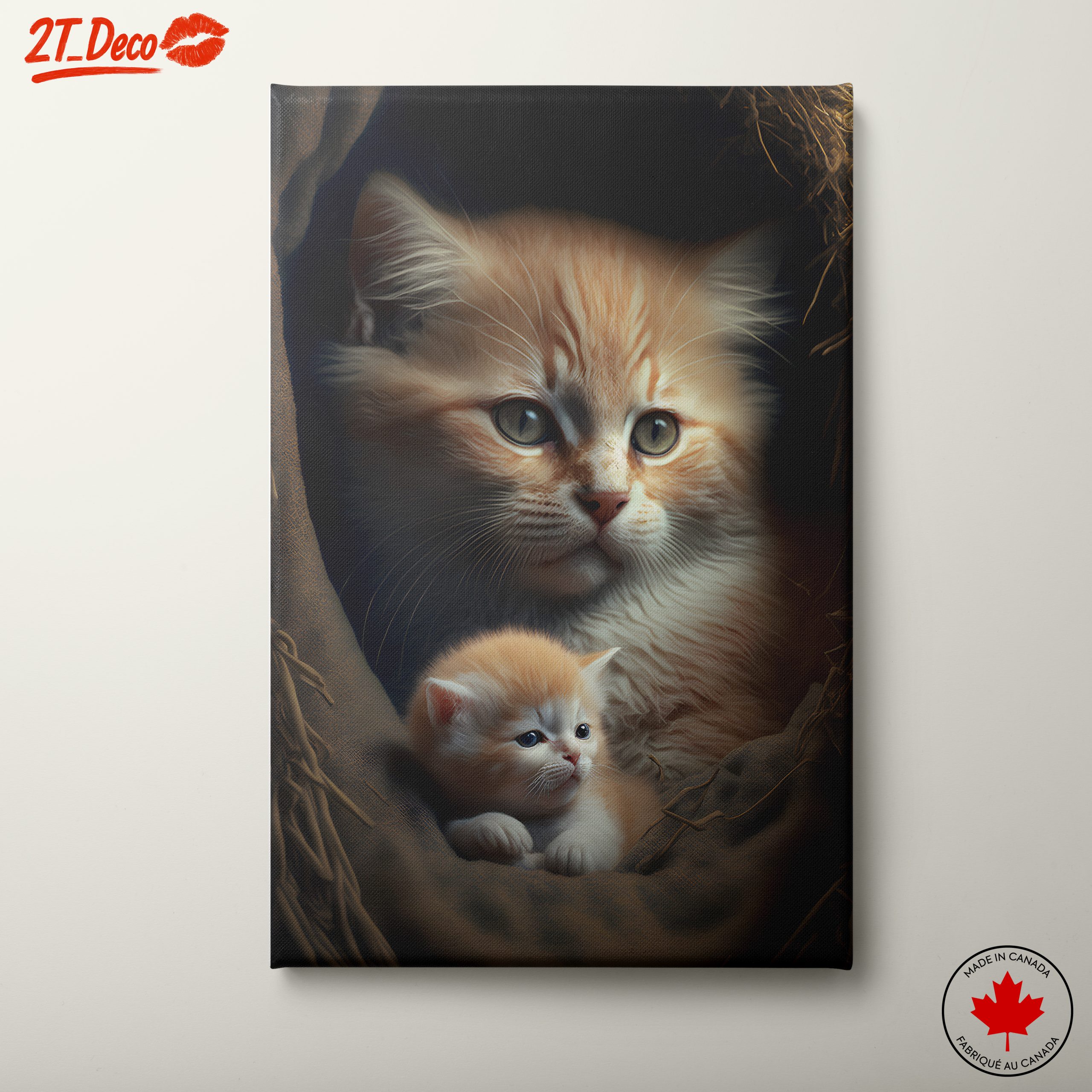 Realistic Portrait of Adorable Kittens