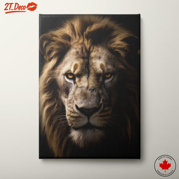 Majestic Lion Portrait Wall Art 3