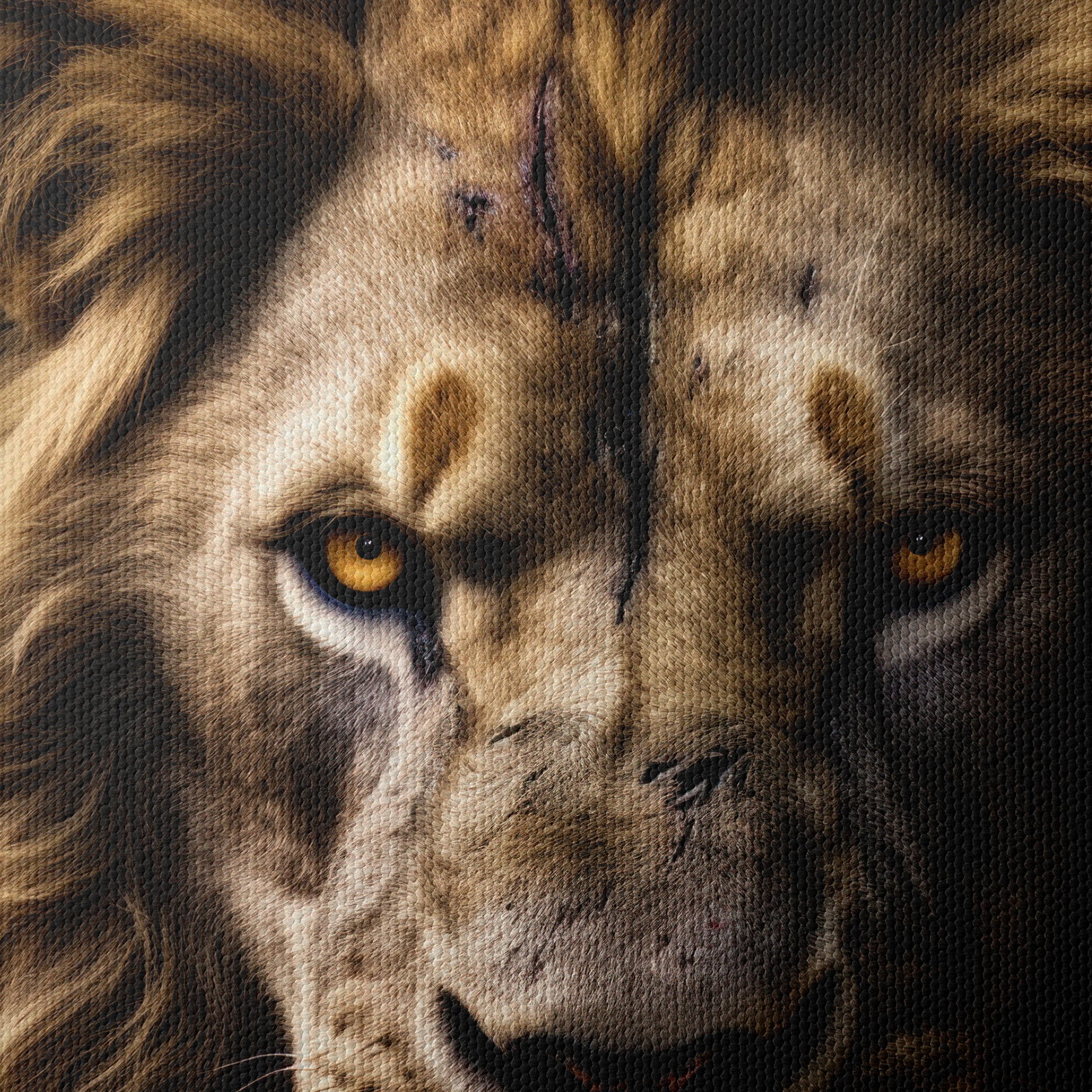 Majestic Lion Portrait Wall Art 3 - Image 4
