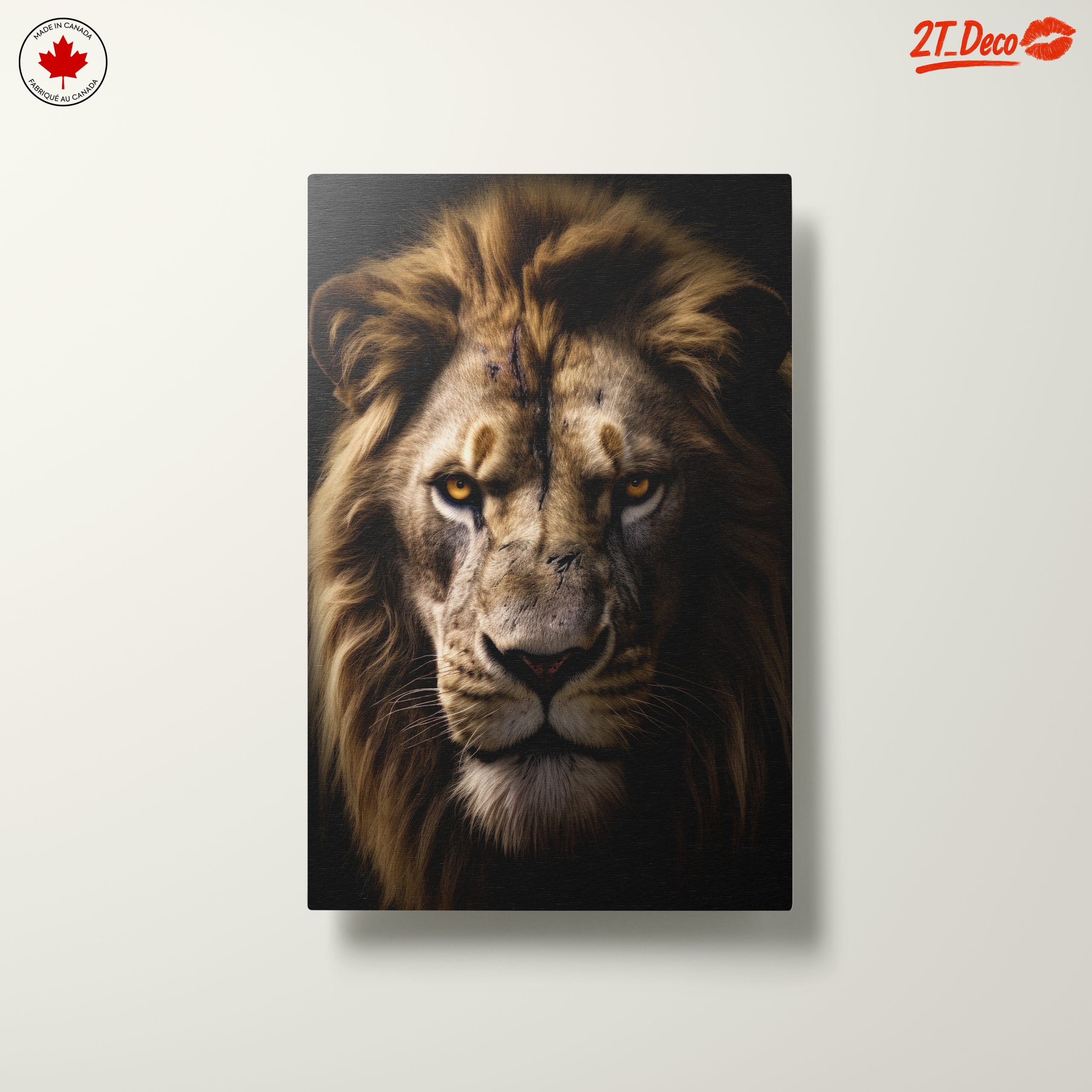 Majestic Lion Portrait Wall Art 3 - Image 10