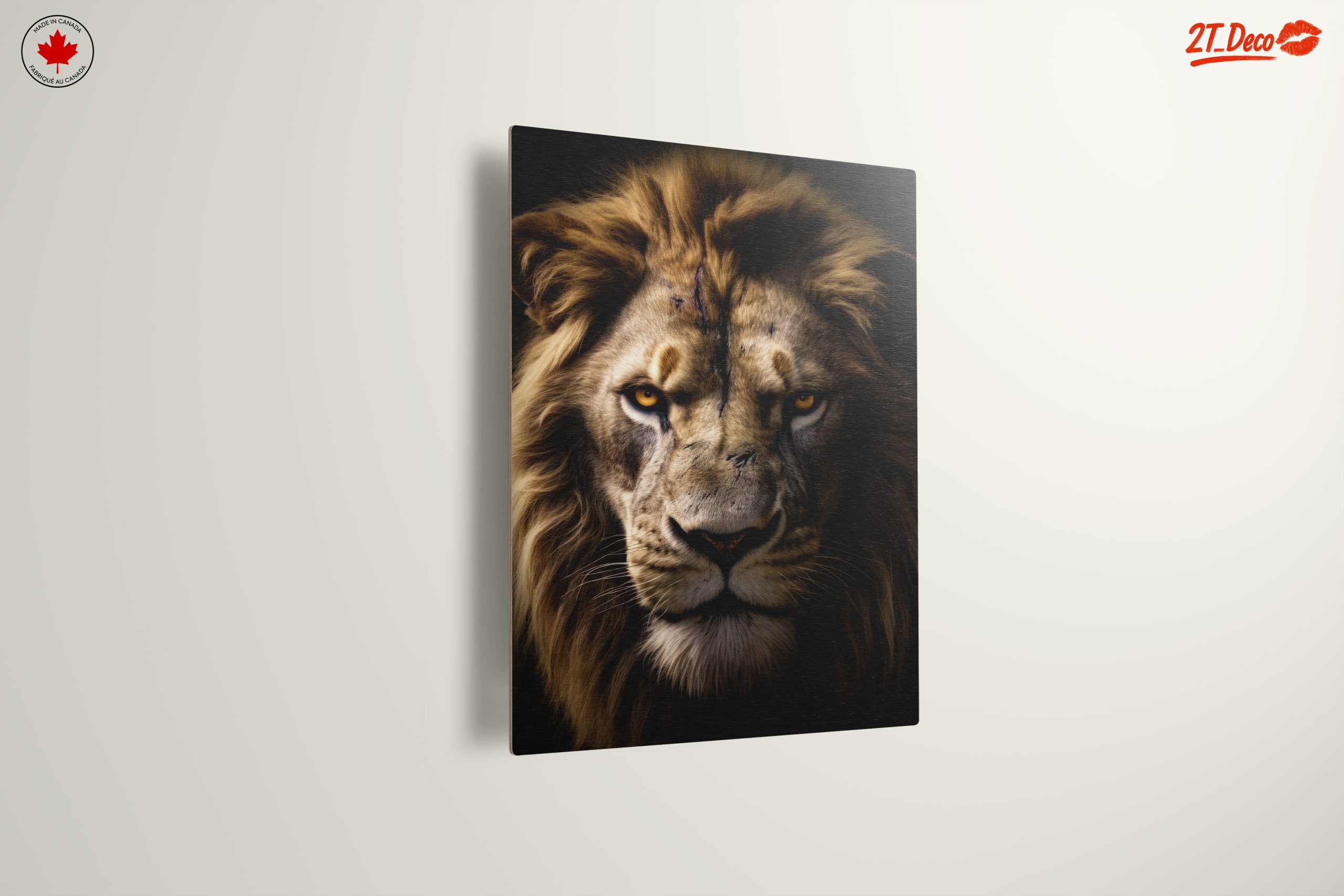 Majestic Lion Portrait Wall Art 3 - Image 13