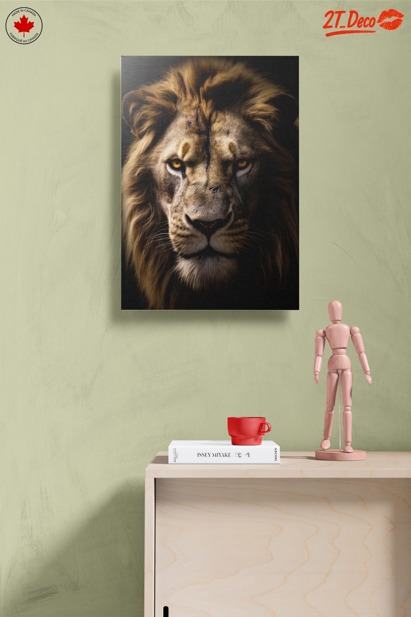 Majestic Lion Portrait Wall Art 3 - Image 14