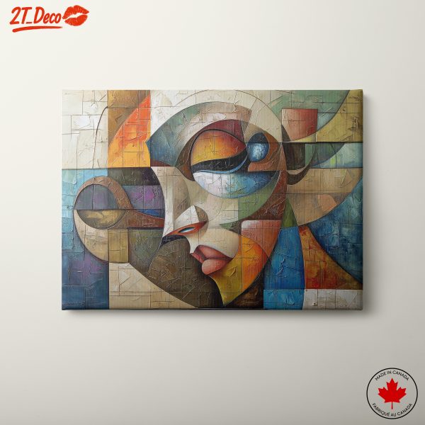 Stylized Abstract Figure Art Composition