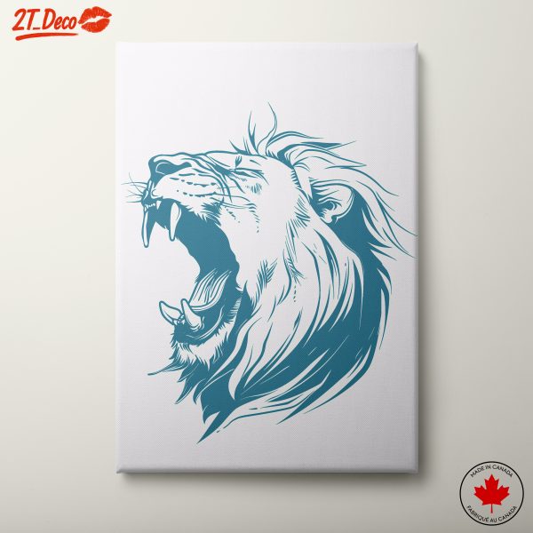 Stylized Lion Illustration Art