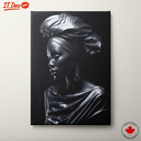 Elegant Afro Art Representation