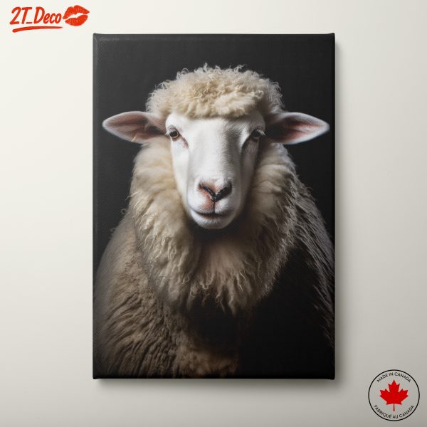 Artistic Portrait of a Sheep
