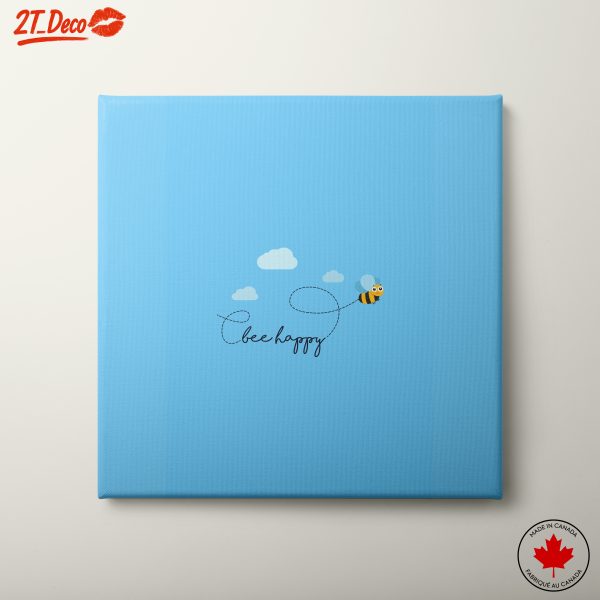 Cute Bee Art with Inspirational Quote