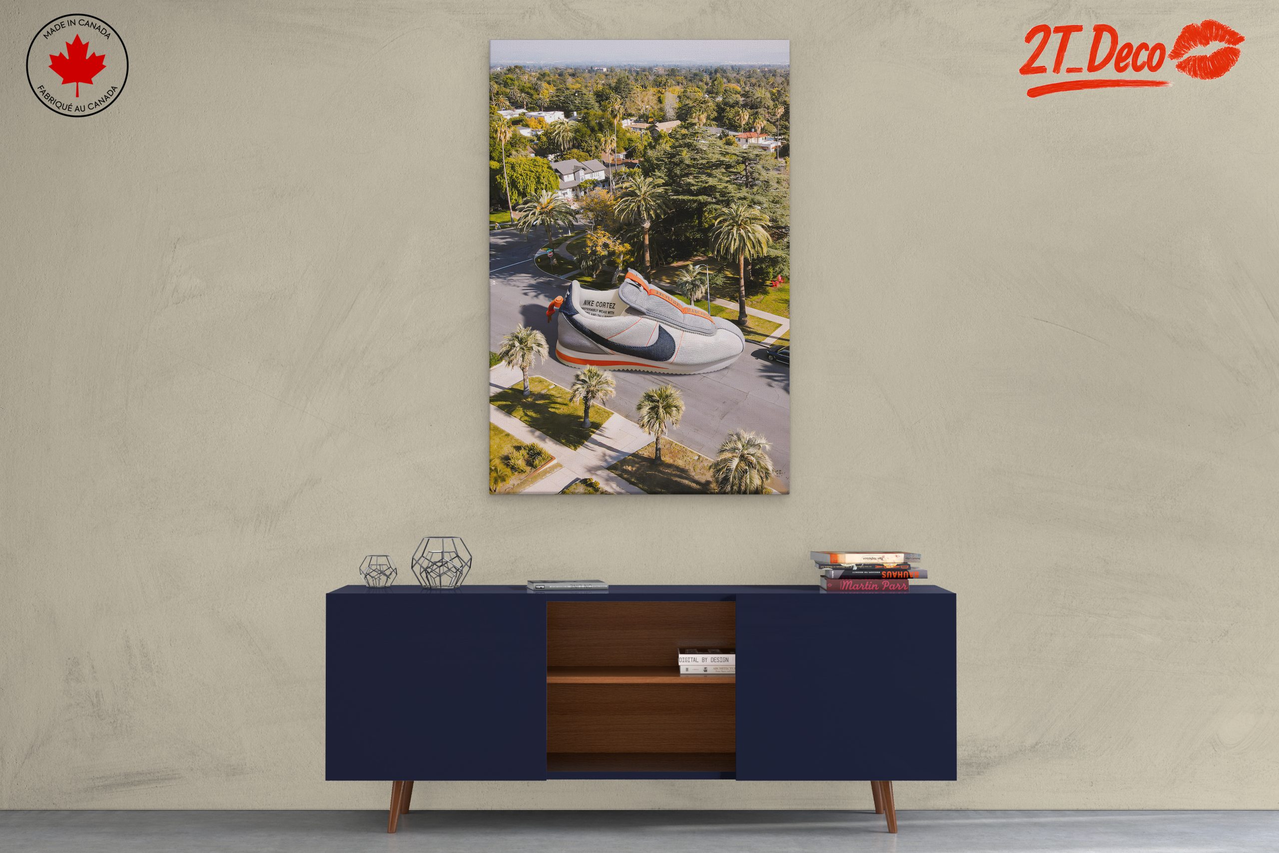 Nike Cortez Sneaker in Urban Landscape - Image 3