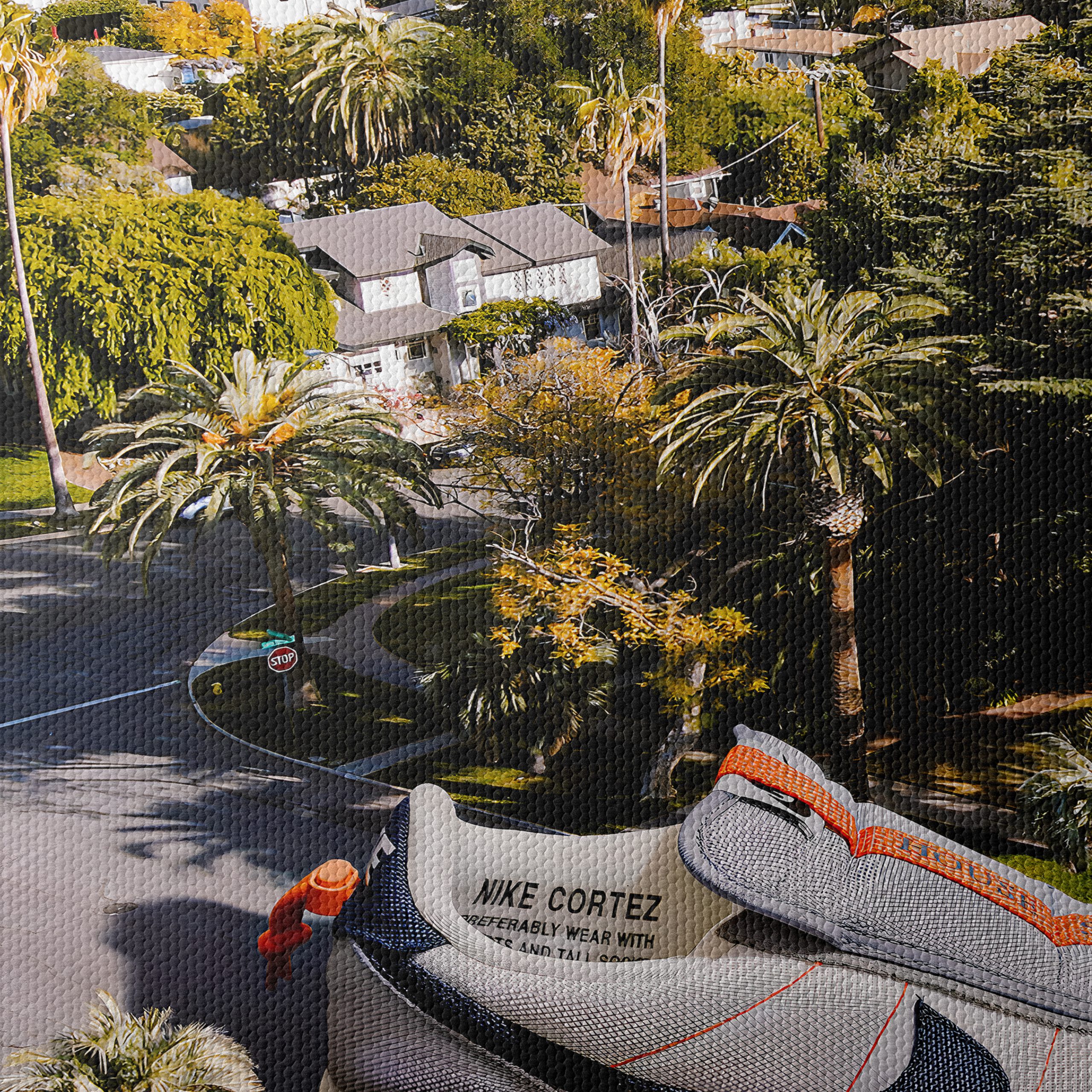 Nike Cortez Sneaker in Urban Landscape - Image 4