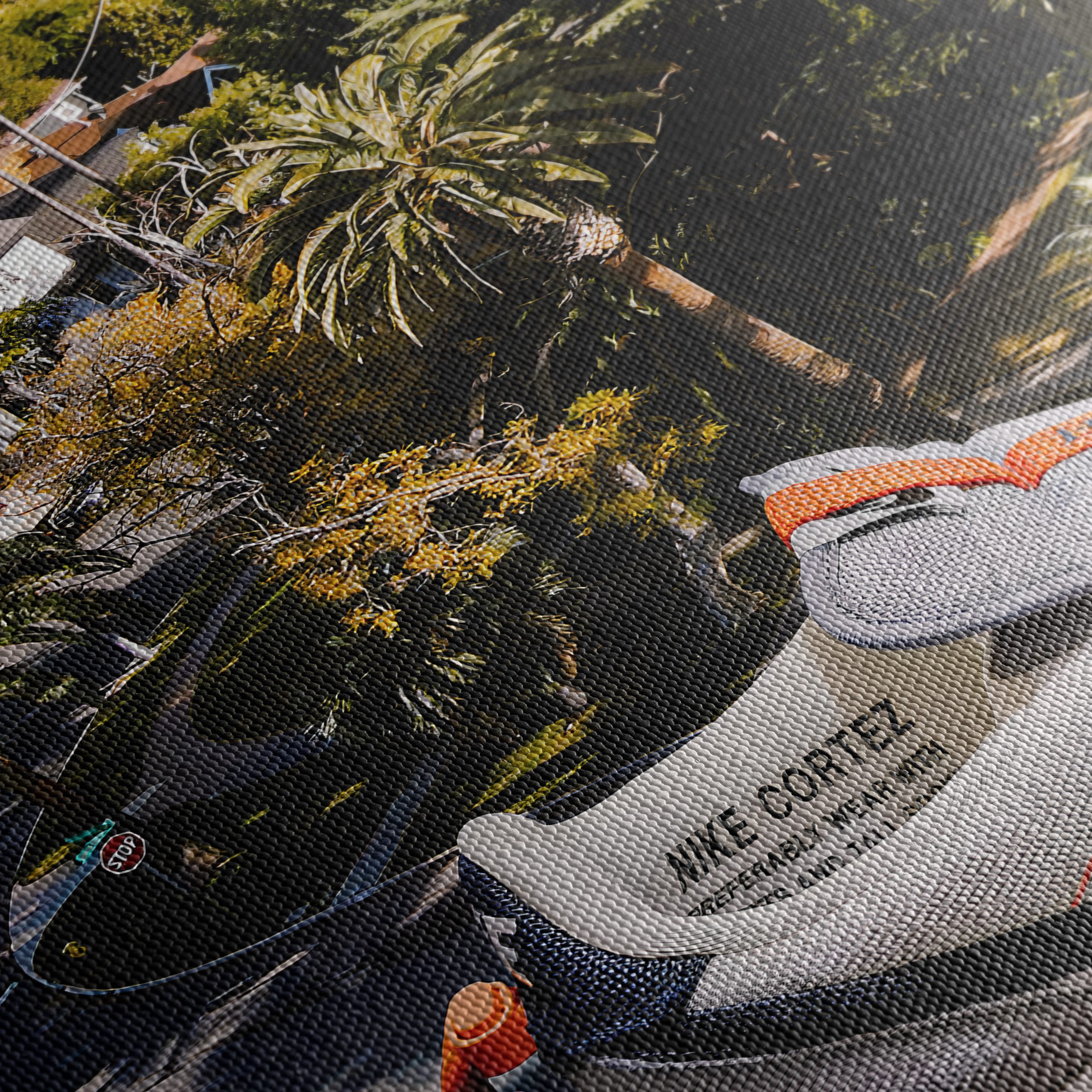 Nike Cortez Sneaker in Urban Landscape - Image 5
