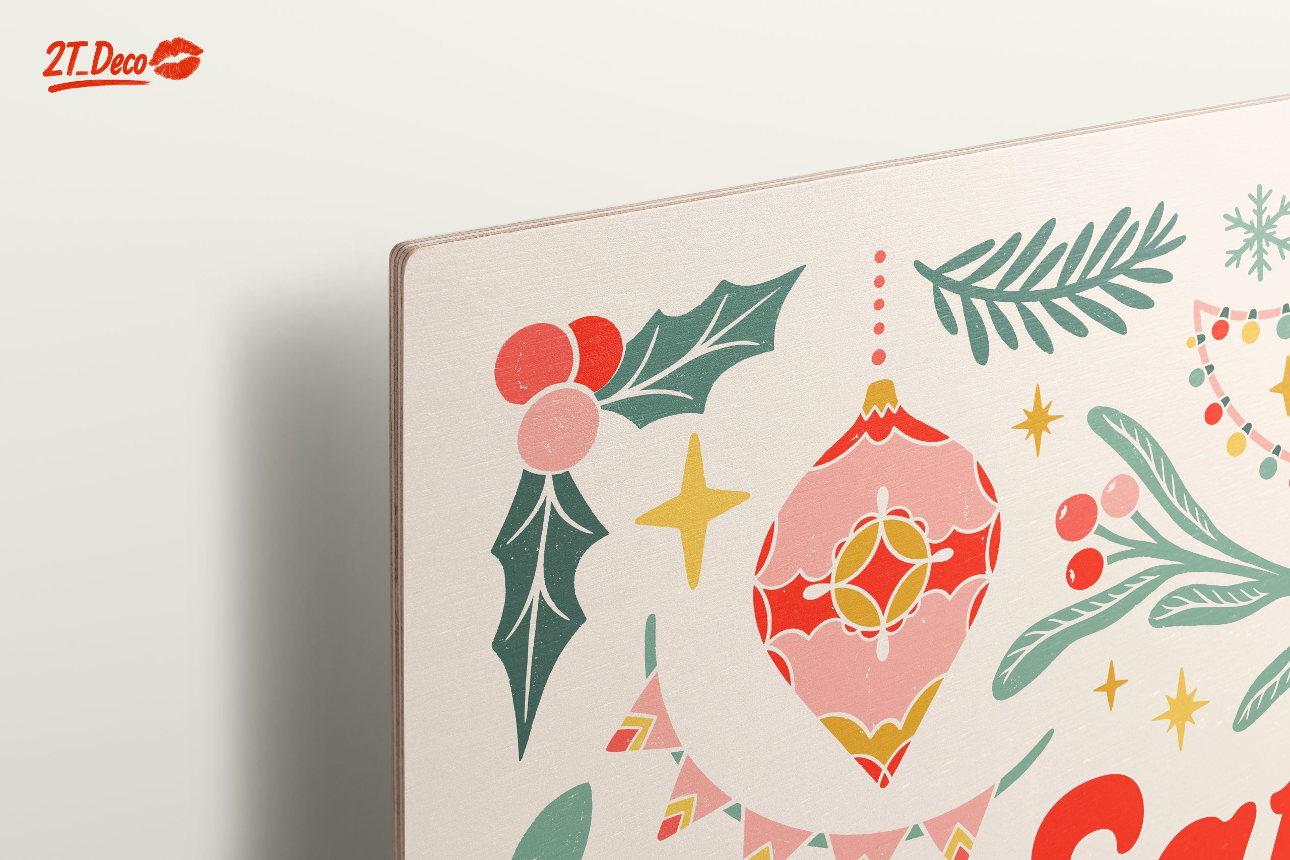 Eat Drink and Be Merry Holiday Art - Image 15
