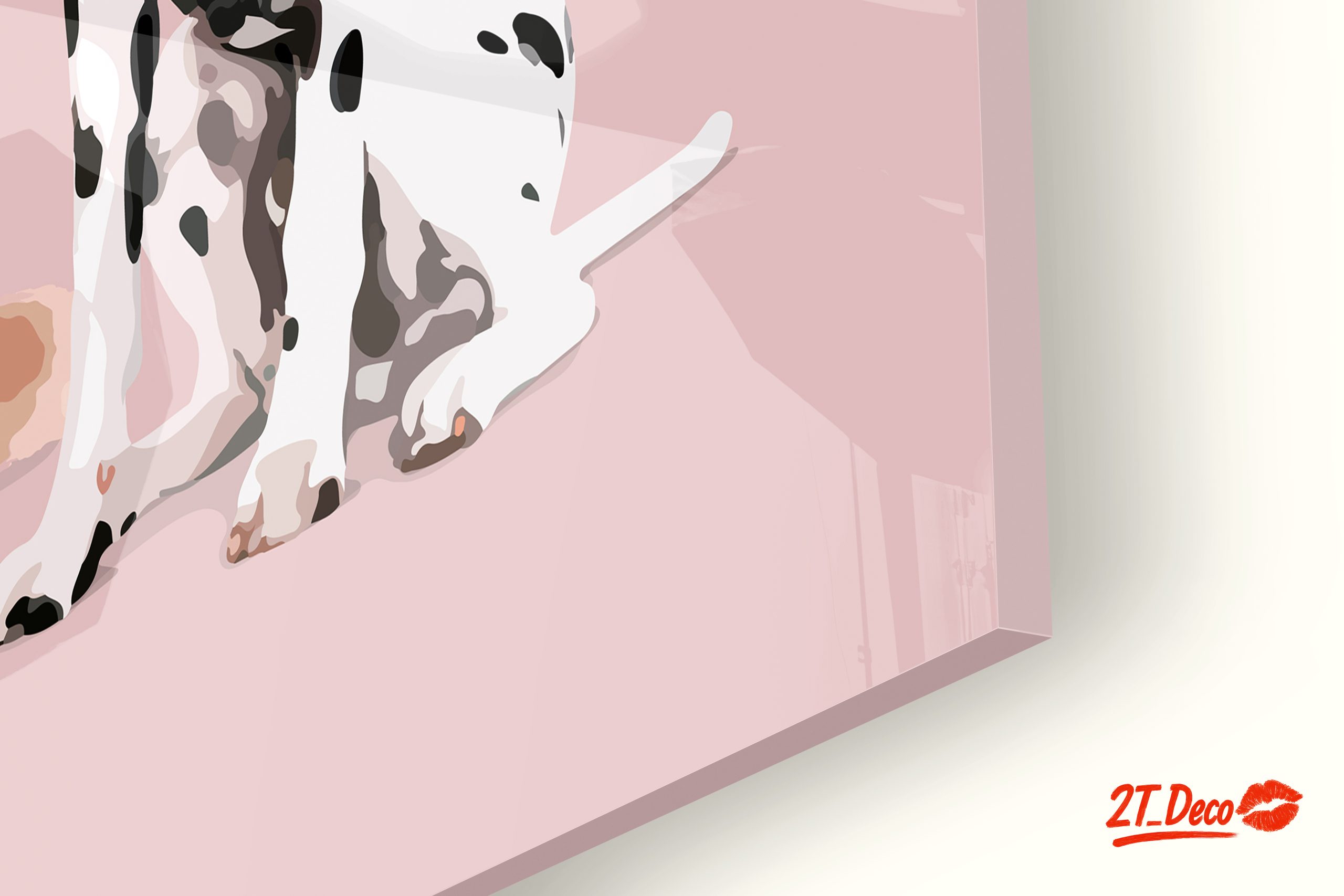 Adorable Golden Retriever and Dalmatian Illustration - Image 9