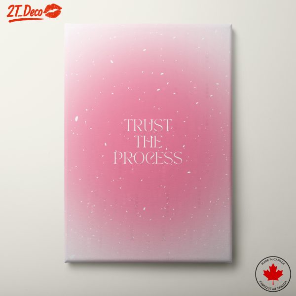 Inspirational Quote Wall Art in Soft Pink