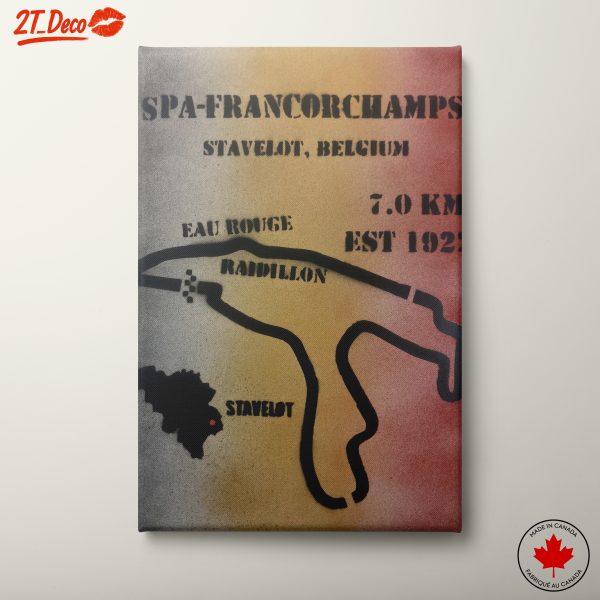 Spa-Francorchamps Circuit Art for F1 Fans
