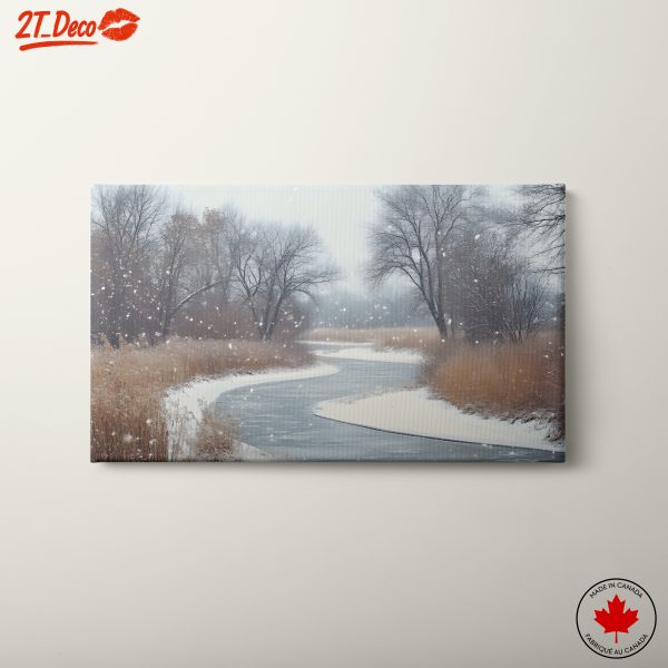 Serene Winter Landscape with Snowy Trees 3