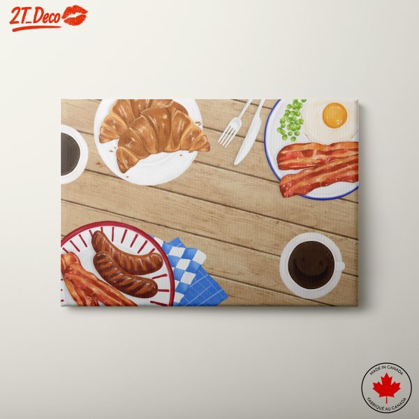 Stylized Abstract Food on Plates