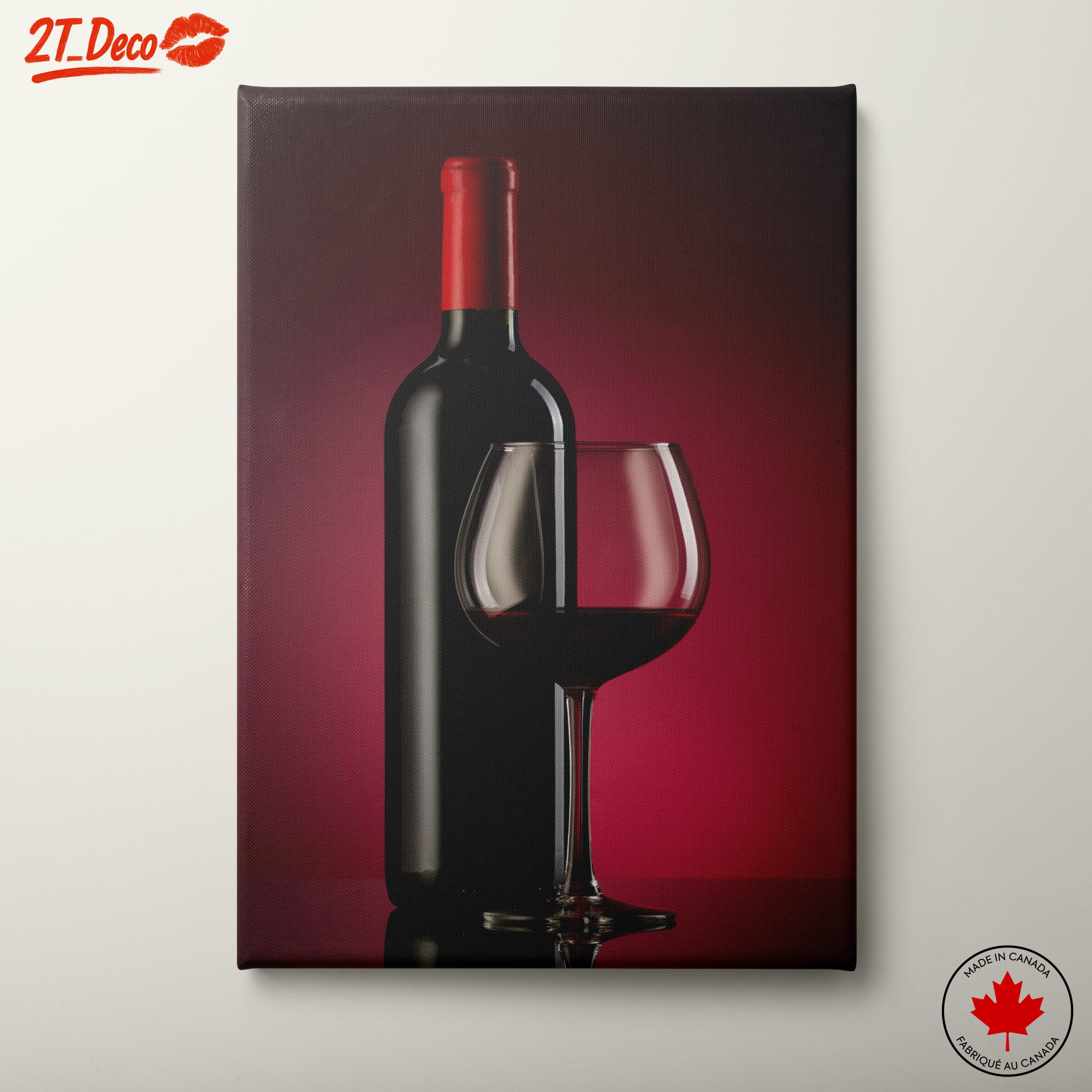 Elegant Wine and Glass Art