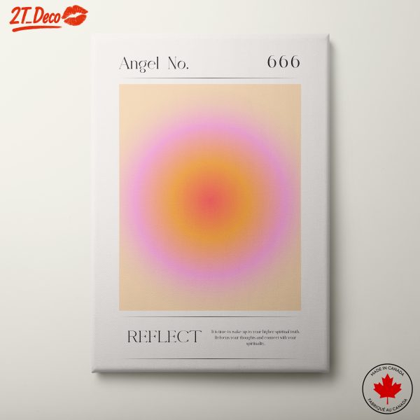 Spiritual Abstract Art with Angel Number 666