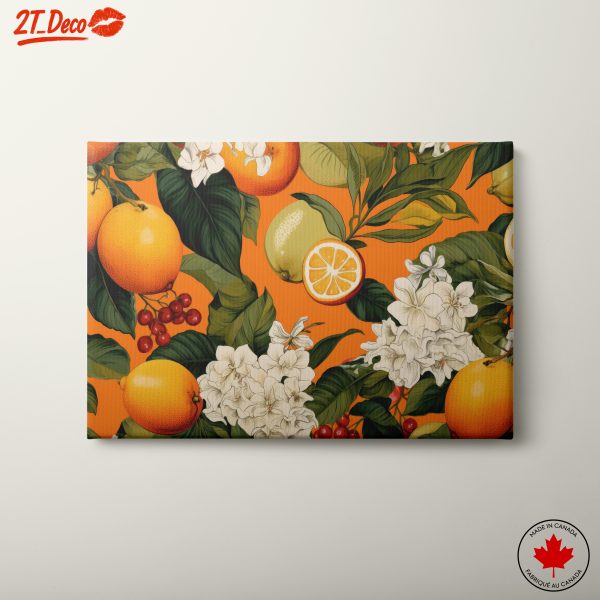 Vibrant Botanical Leaf Art Composition