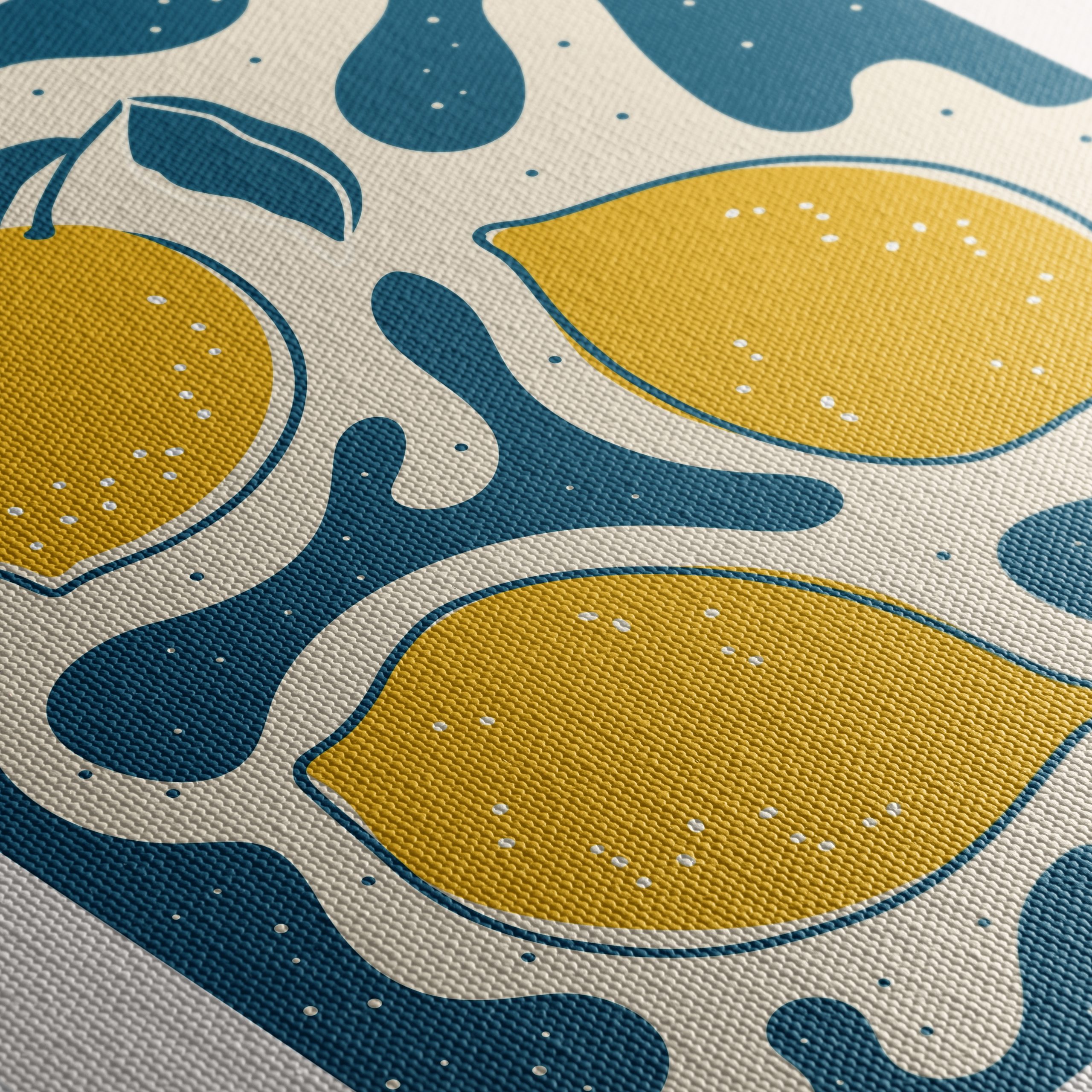 Abstract Lemon Art with Playful Colors - Image 5