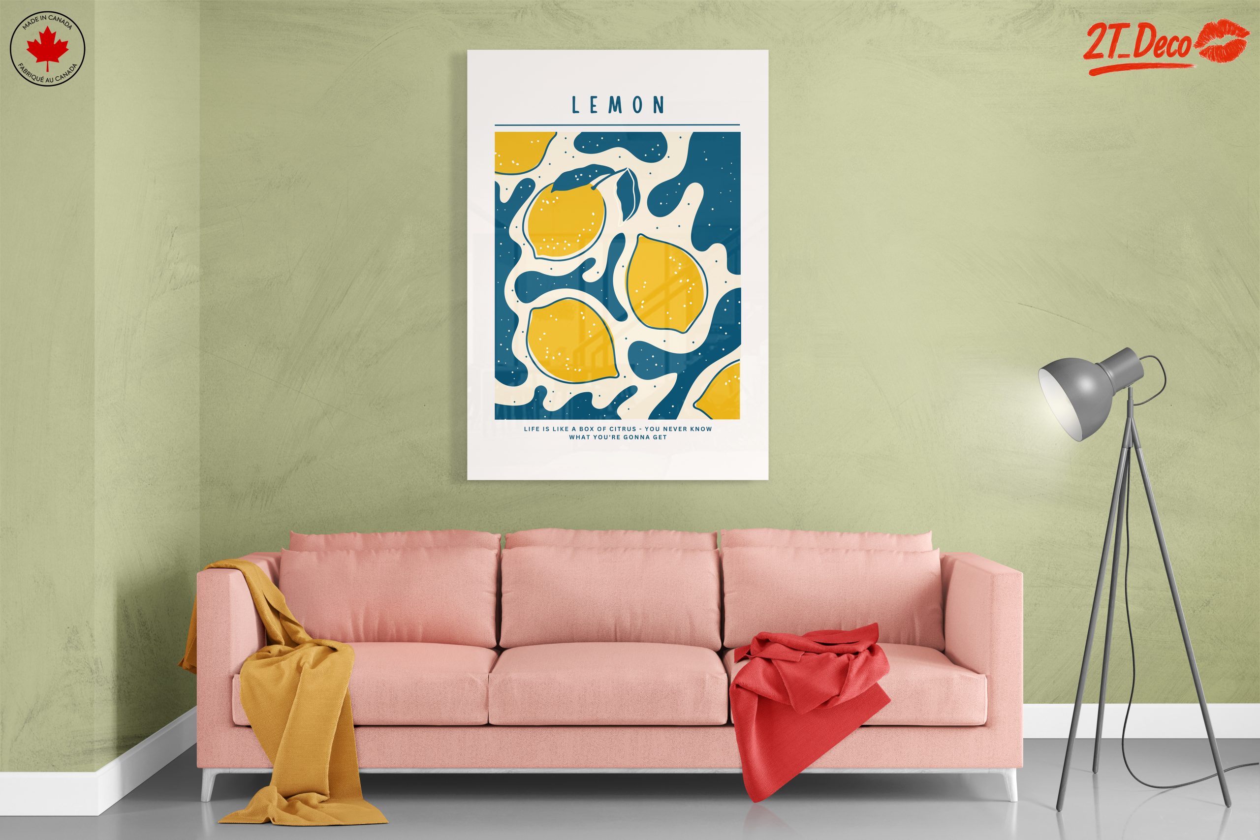 Abstract Lemon Art with Playful Colors - Image 7