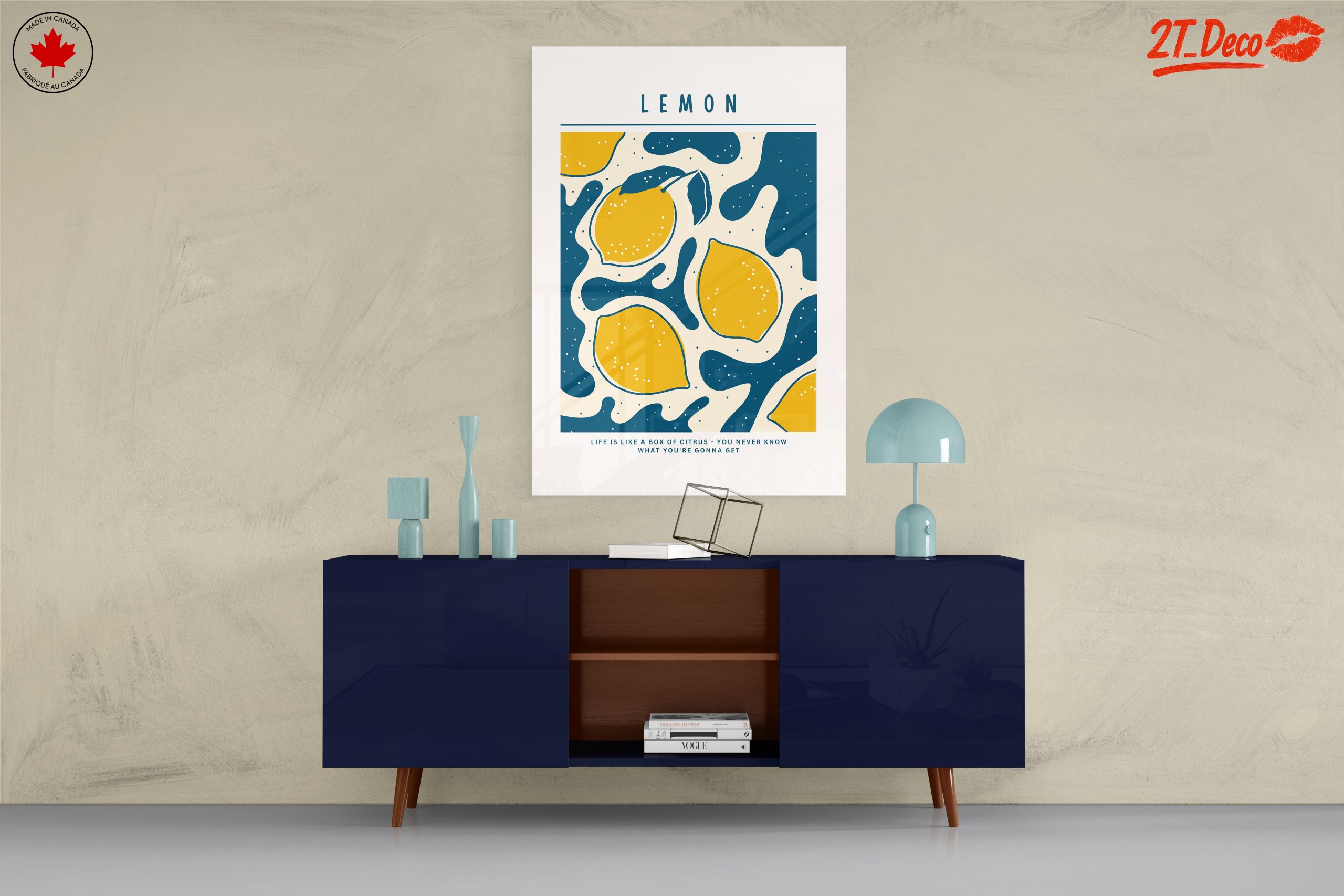 Abstract Lemon Art with Playful Colors - Image 8