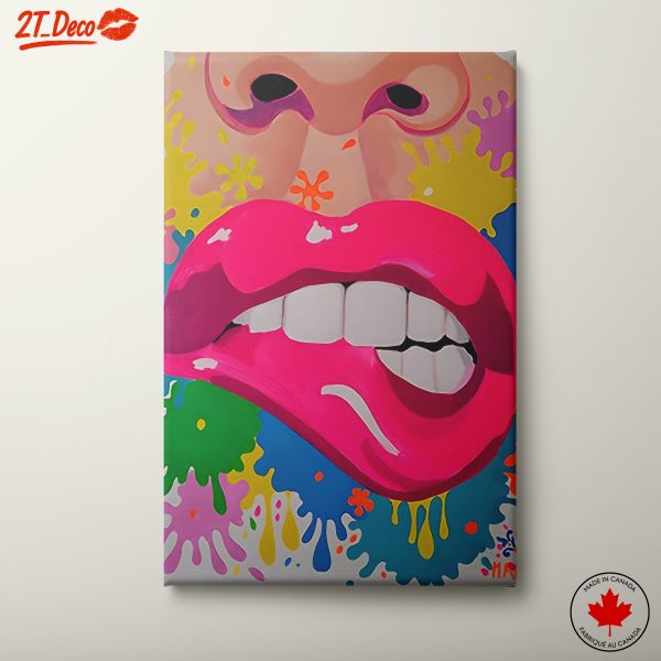 Vibrant Pop Art Lips and Colors