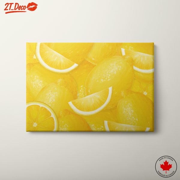 Vibrant Abstract Lemon Art