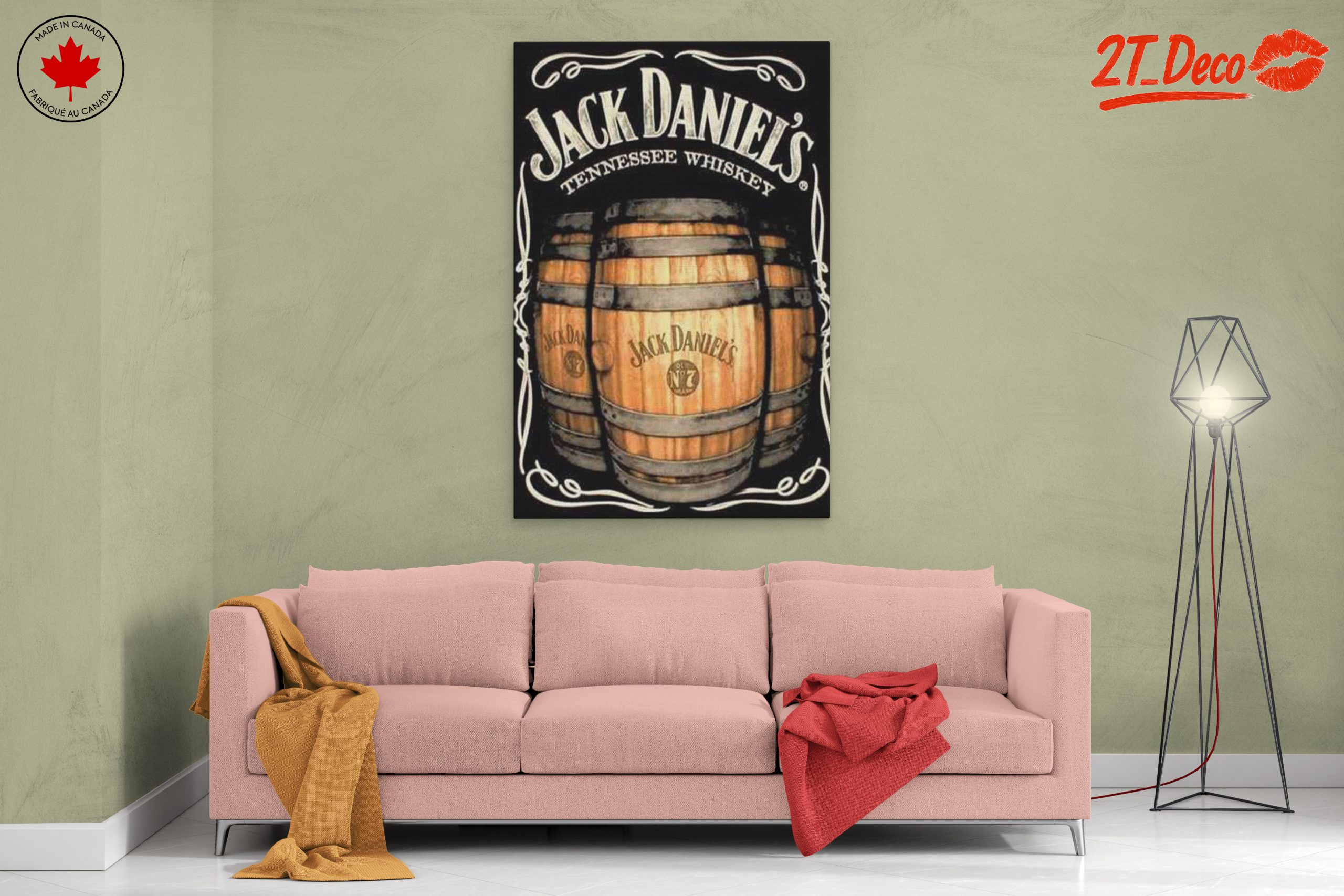 Jack Daniel's Whiskey Barrel Art 2 - Image 2