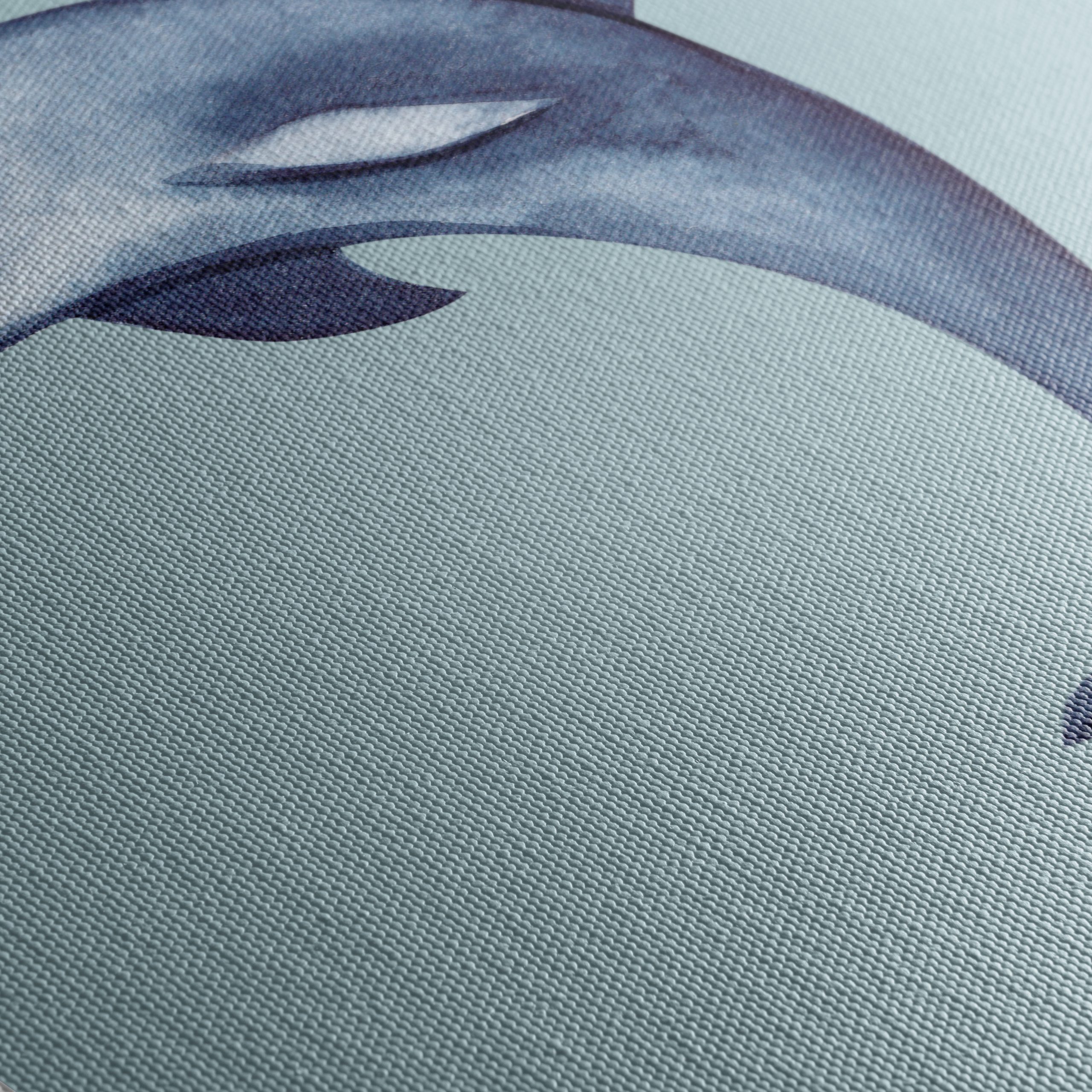Dolphin Art in Soft Blue Tones - Image 5