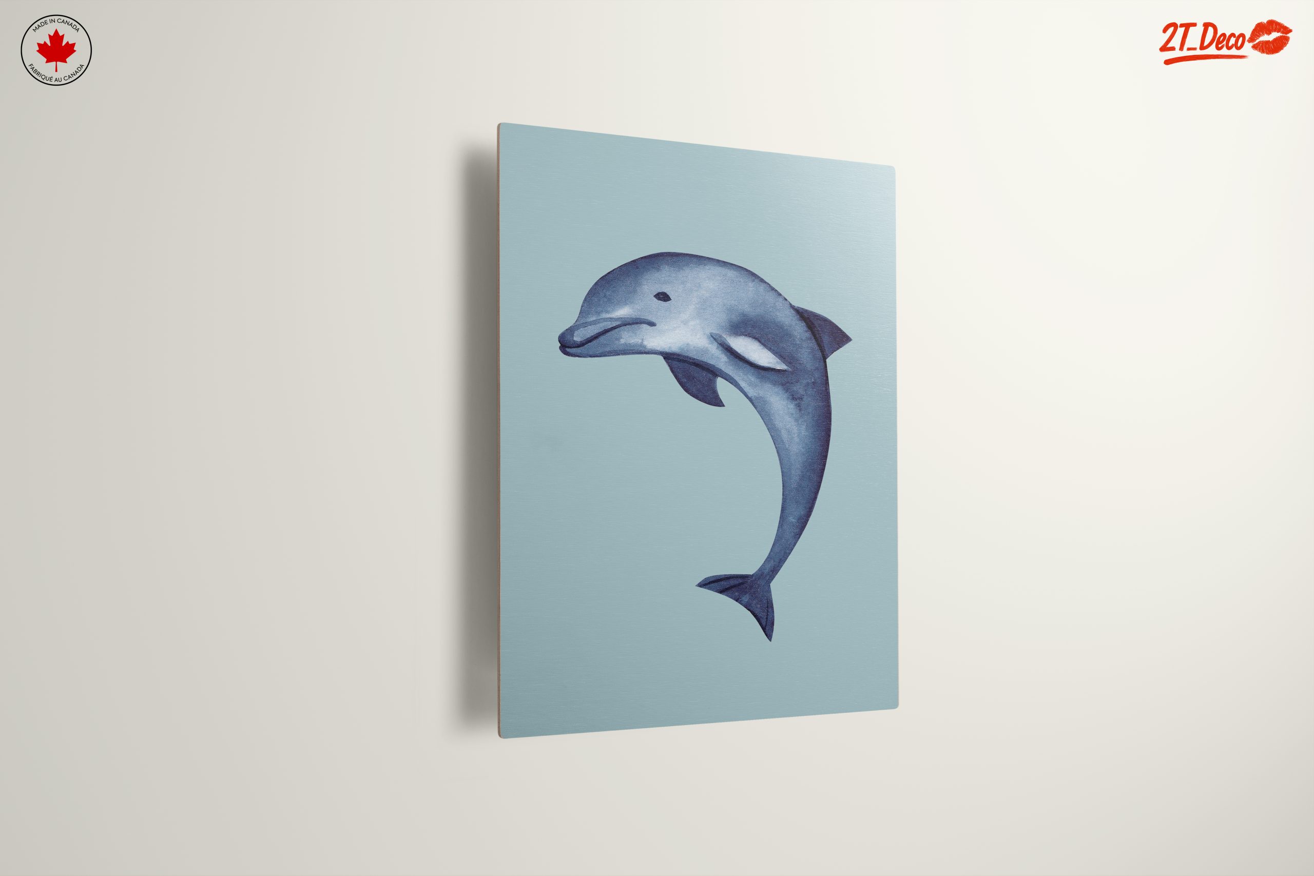 Dolphin Art in Soft Blue Tones - Image 13