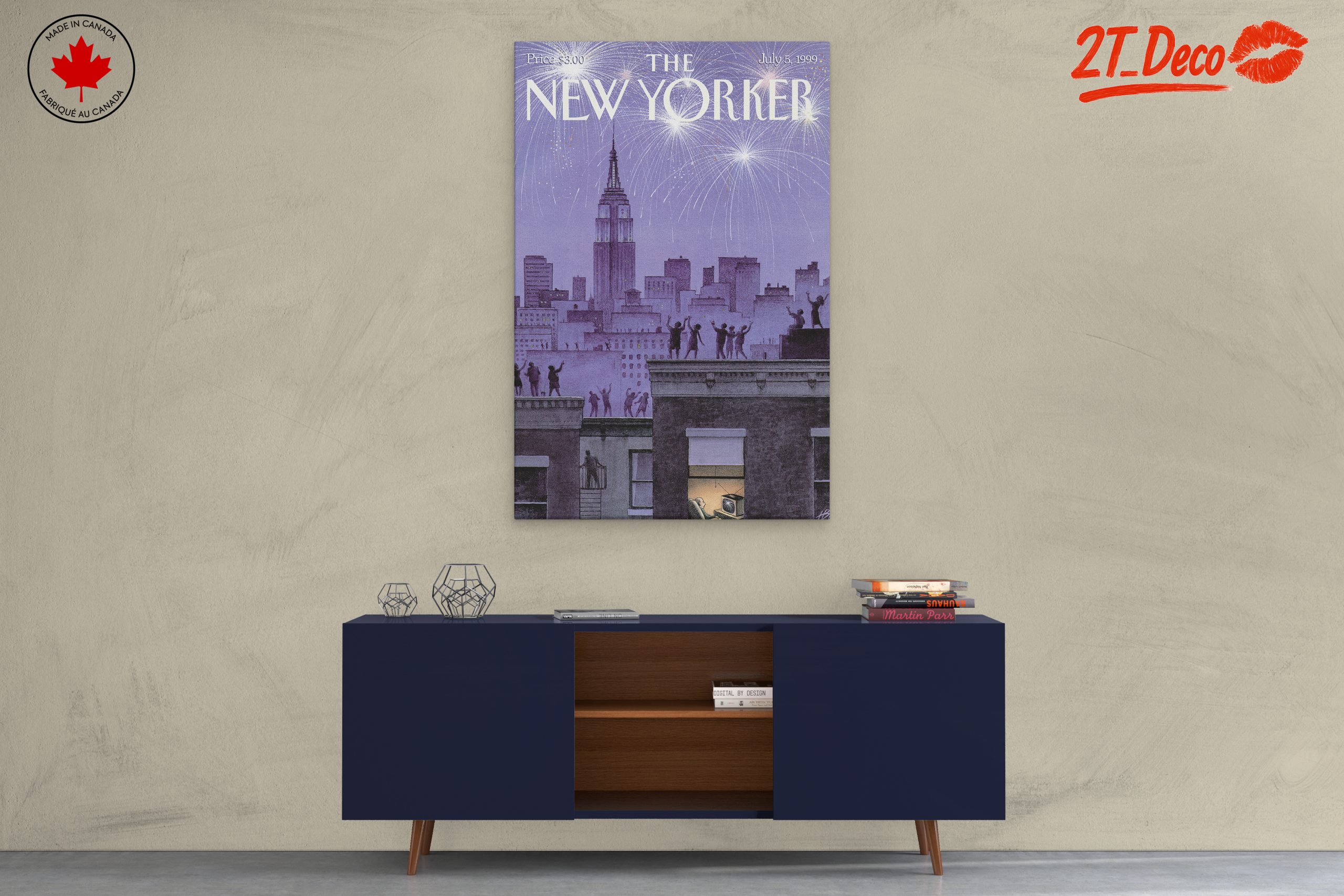 The New Yorker Magazine Cover with Fireworks - Image 3