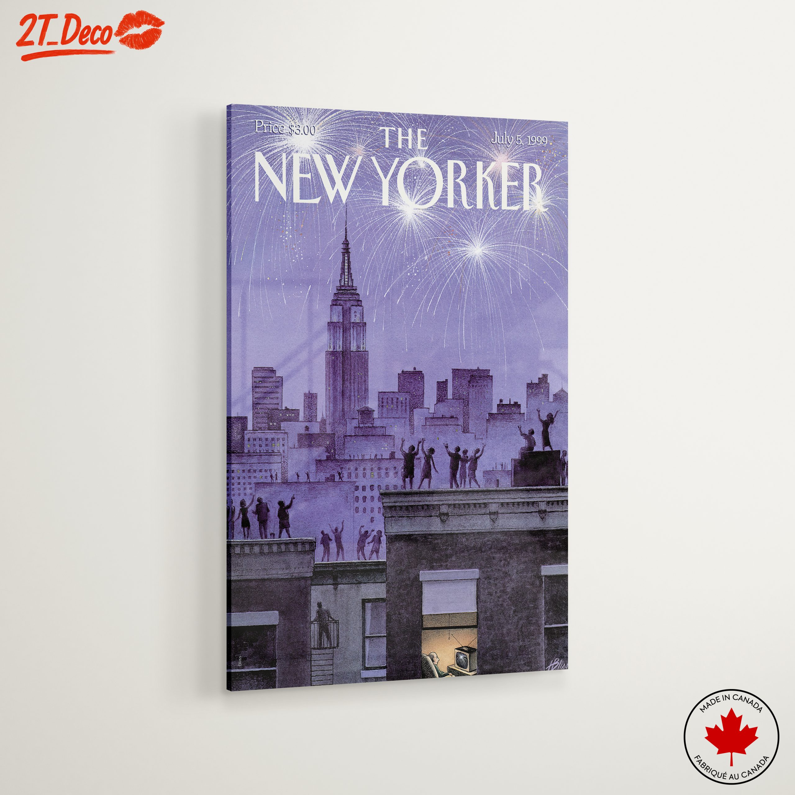 The New Yorker Magazine Cover with Fireworks - Image 6