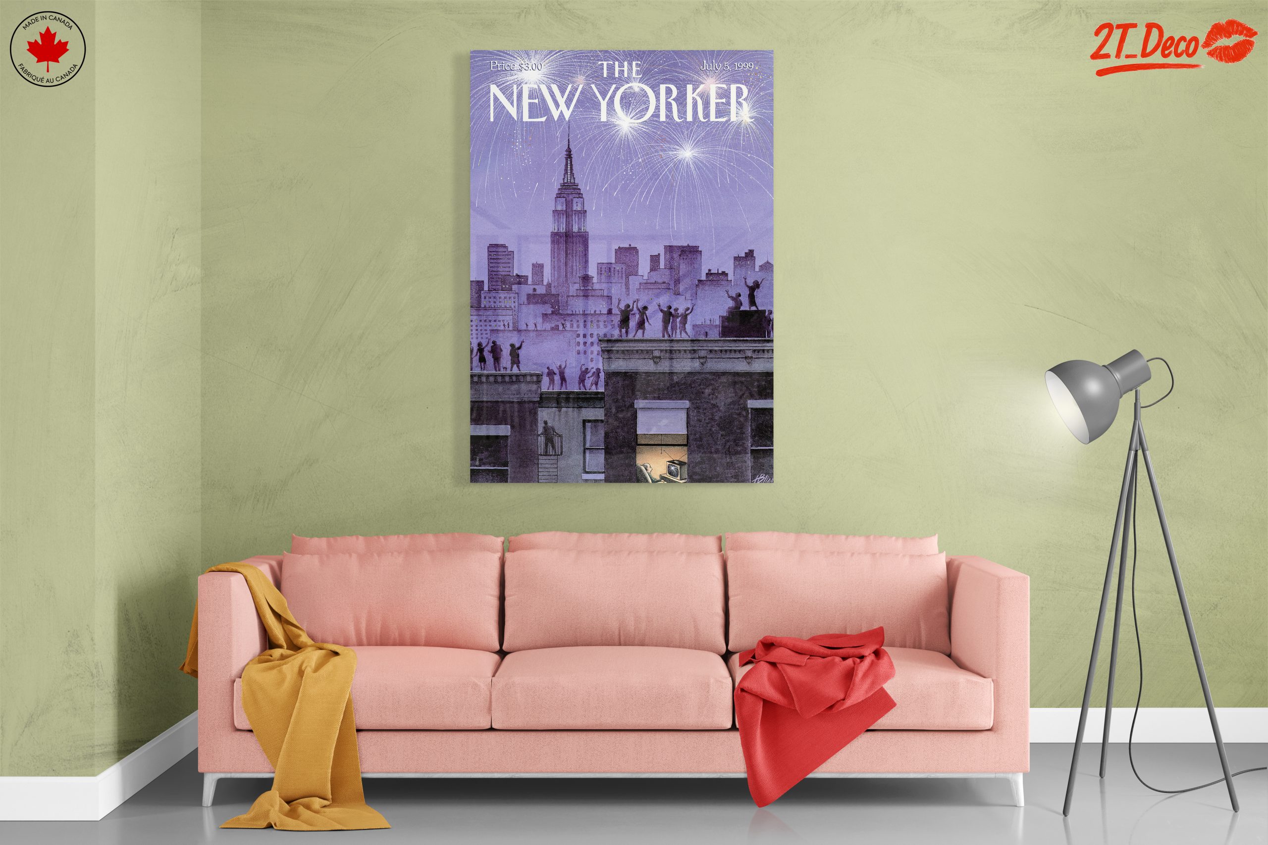 The New Yorker Magazine Cover with Fireworks - Image 7