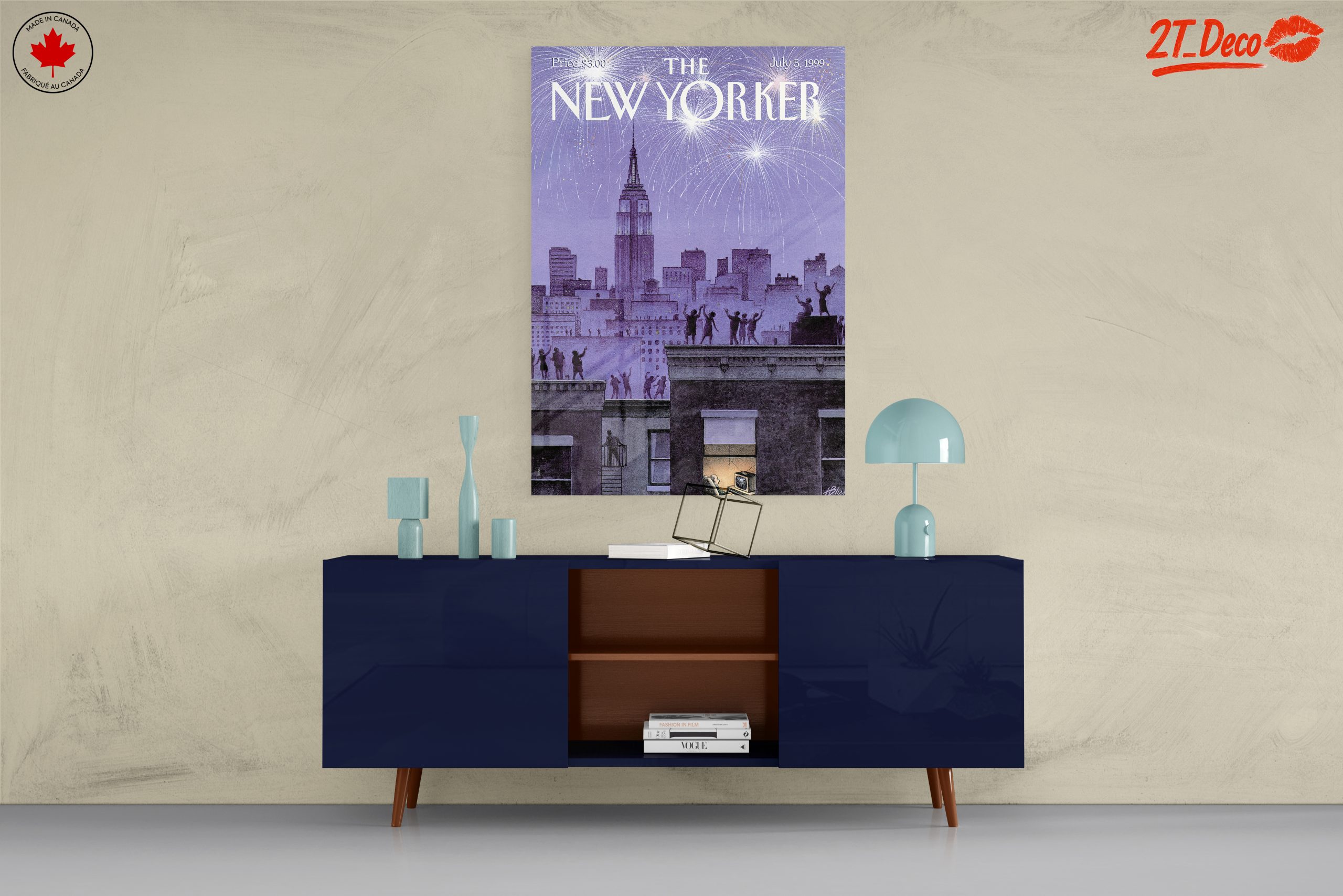 The New Yorker Magazine Cover with Fireworks - Image 8
