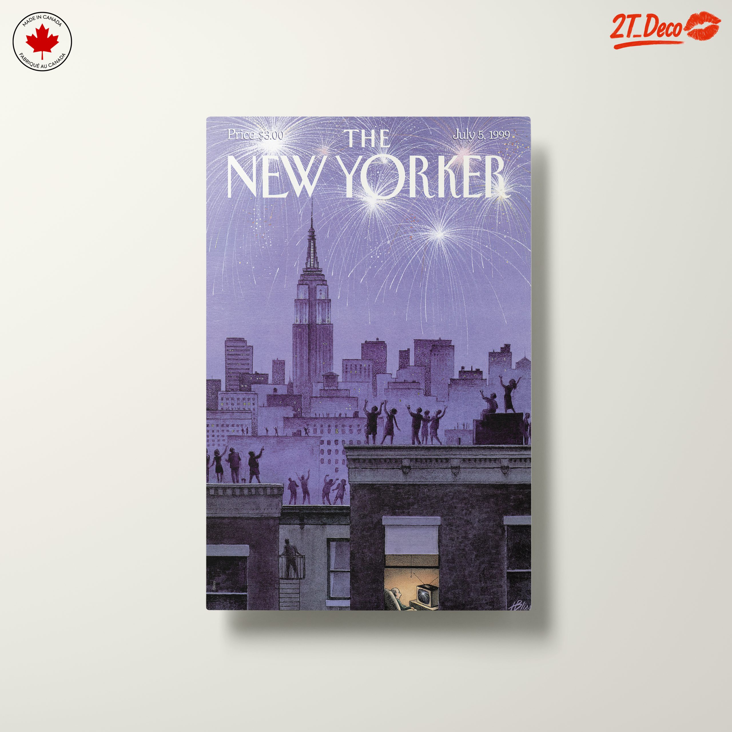 The New Yorker Magazine Cover with Fireworks - Image 10