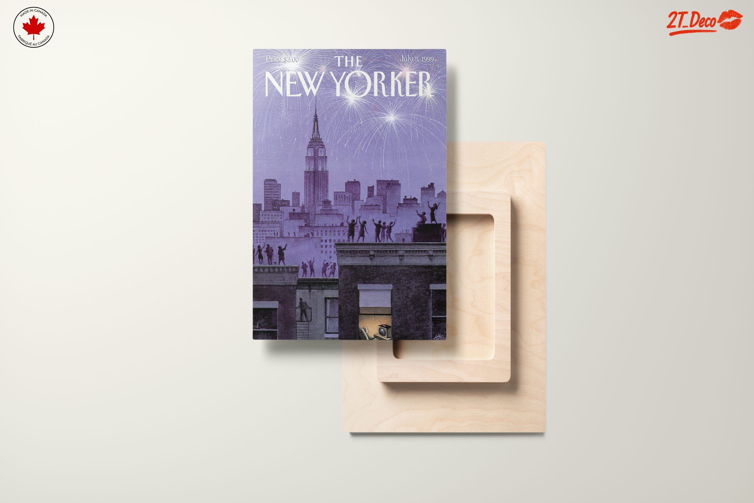 The New Yorker Magazine Cover with Fireworks - Image 11