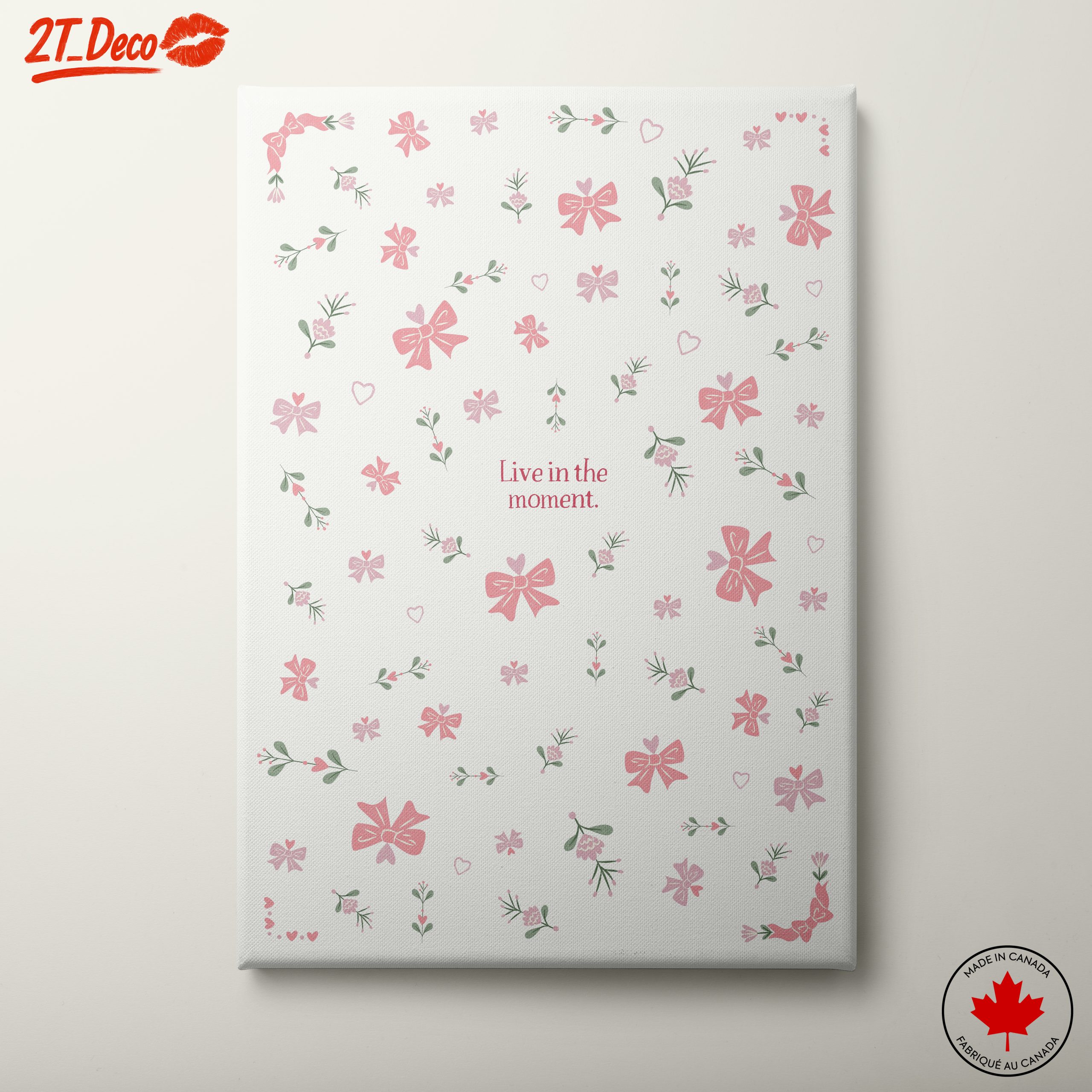 Charming Floral Wall Art with Inspirational Quote