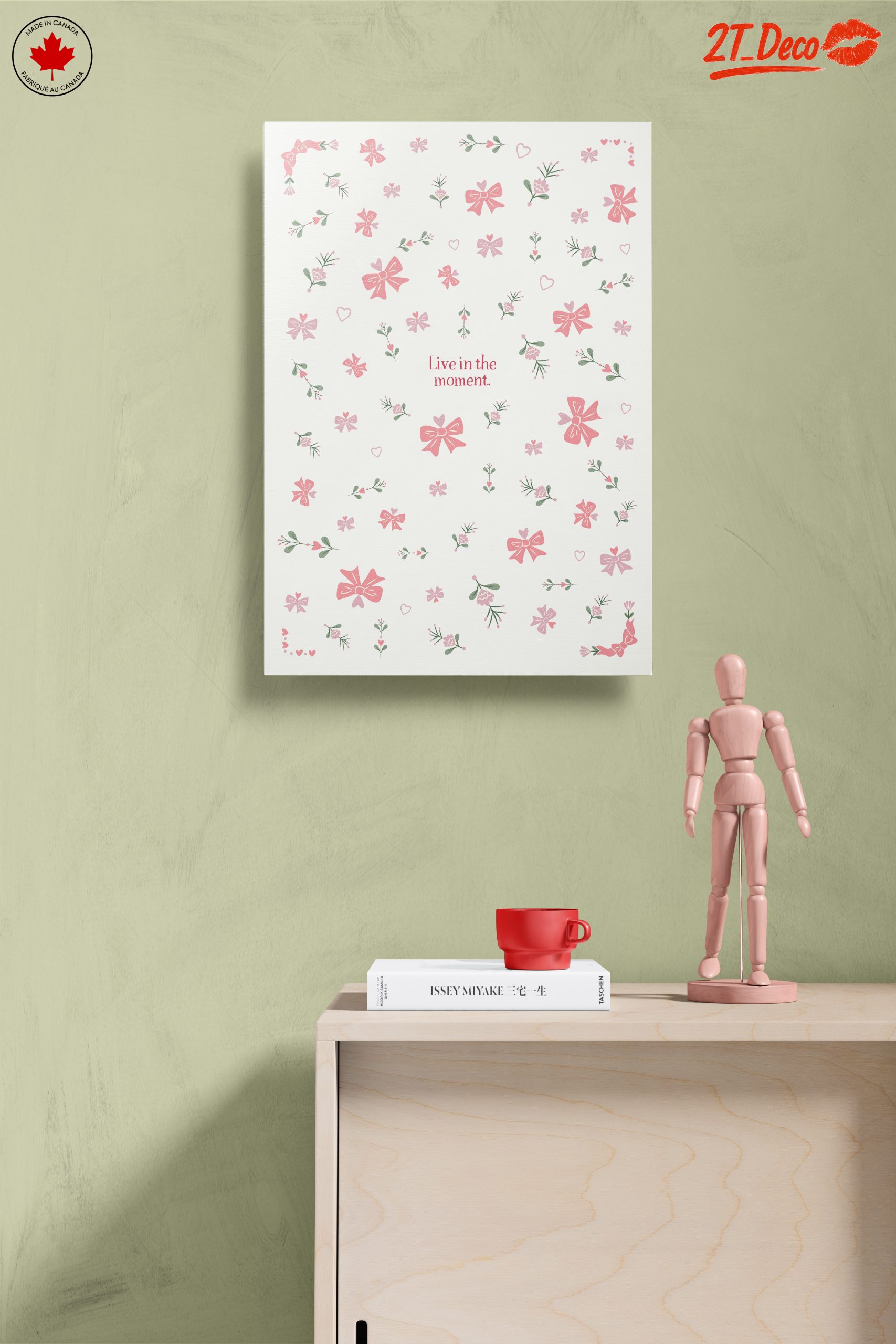 Charming Floral Wall Art with Inspirational Quote - Image 14