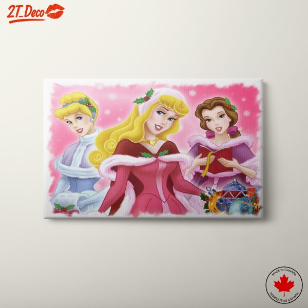 Disney Princesses in Holiday Attire