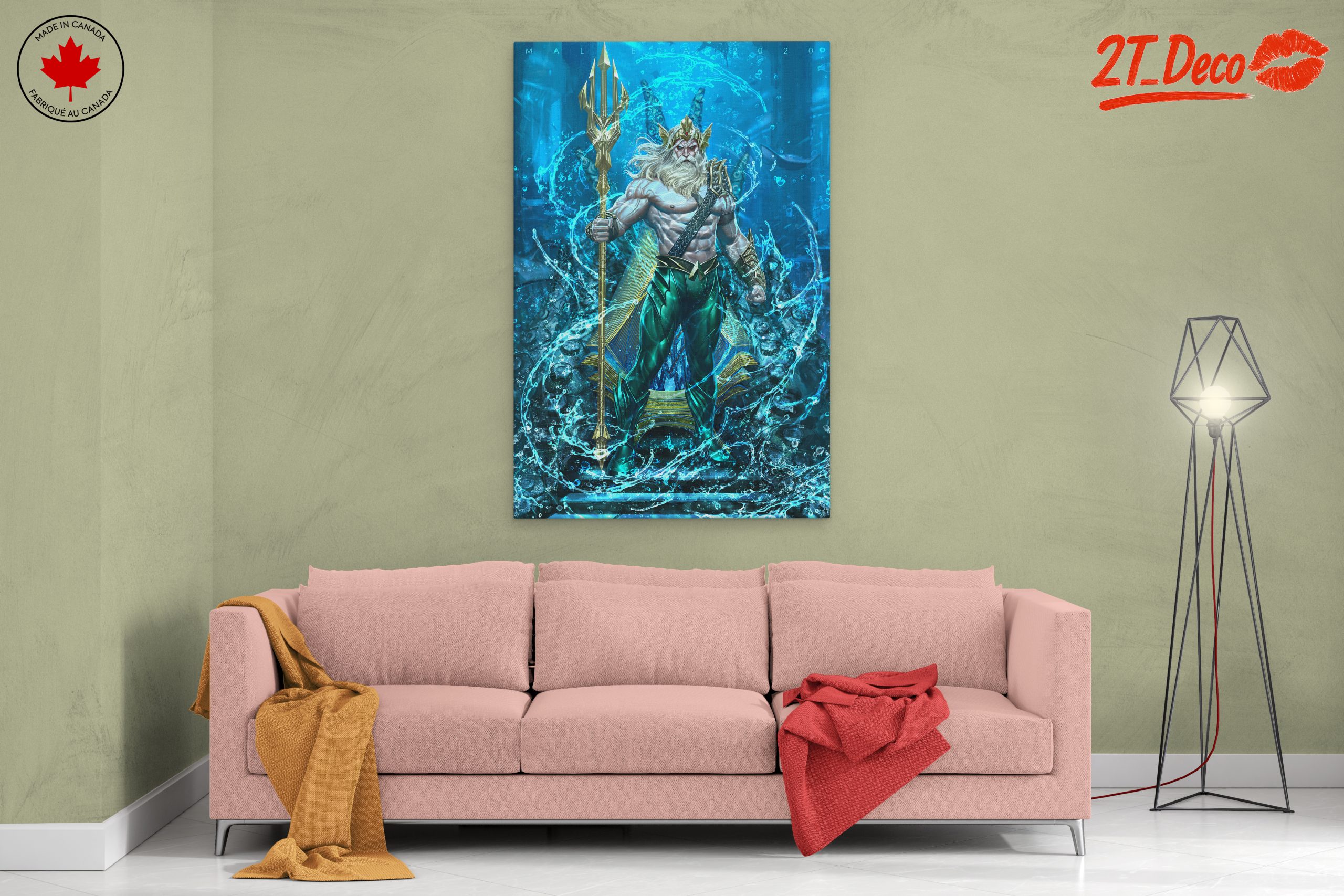 Aquaman Underwater Artwork Featuring Poseidon - Image 2