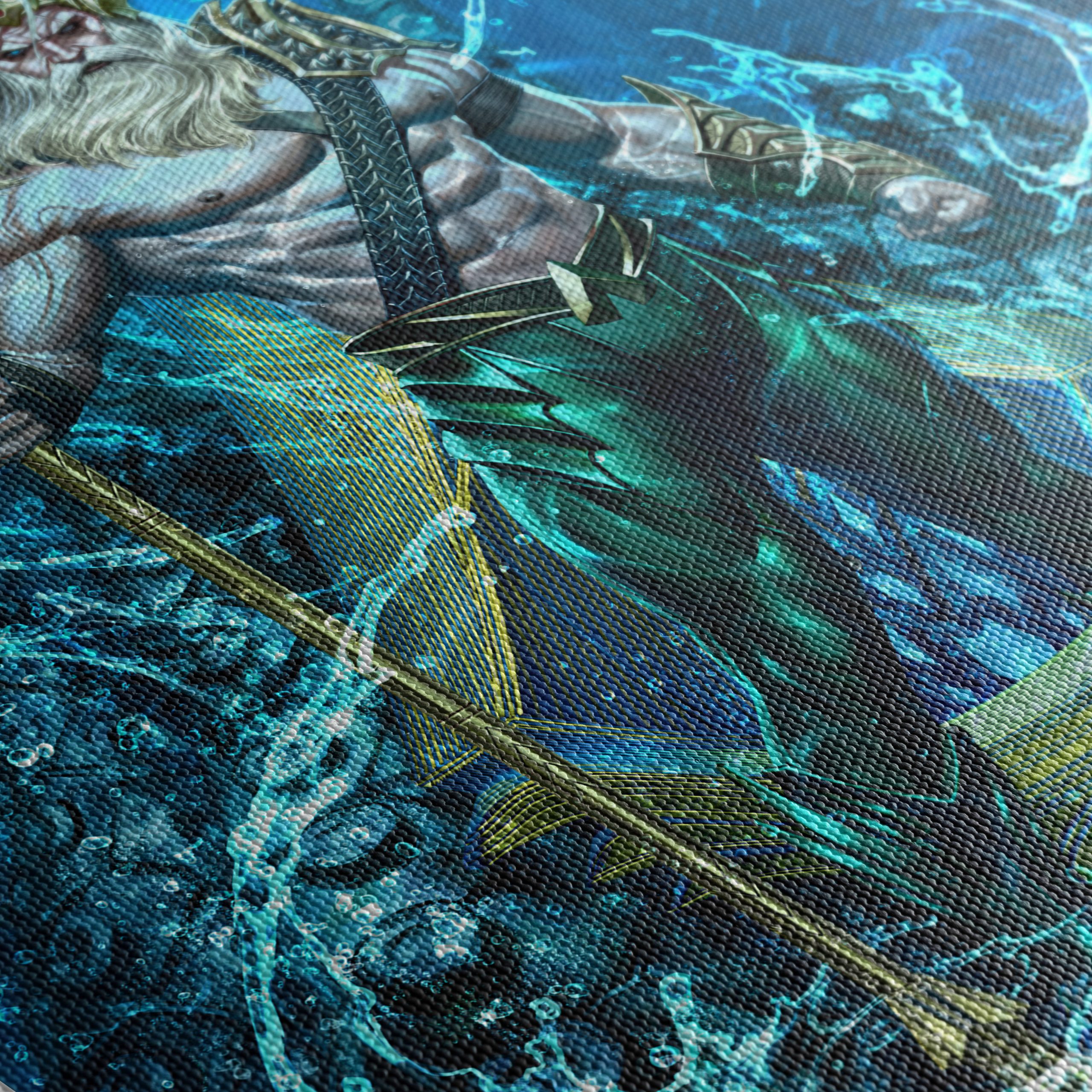 Aquaman Underwater Artwork Featuring Poseidon - Image 5