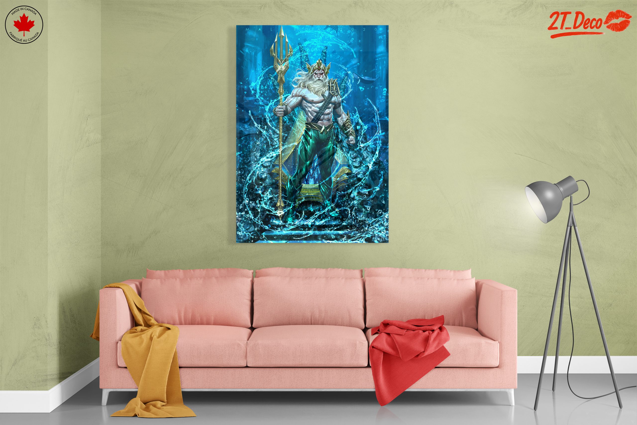Aquaman Underwater Artwork Featuring Poseidon - Image 7