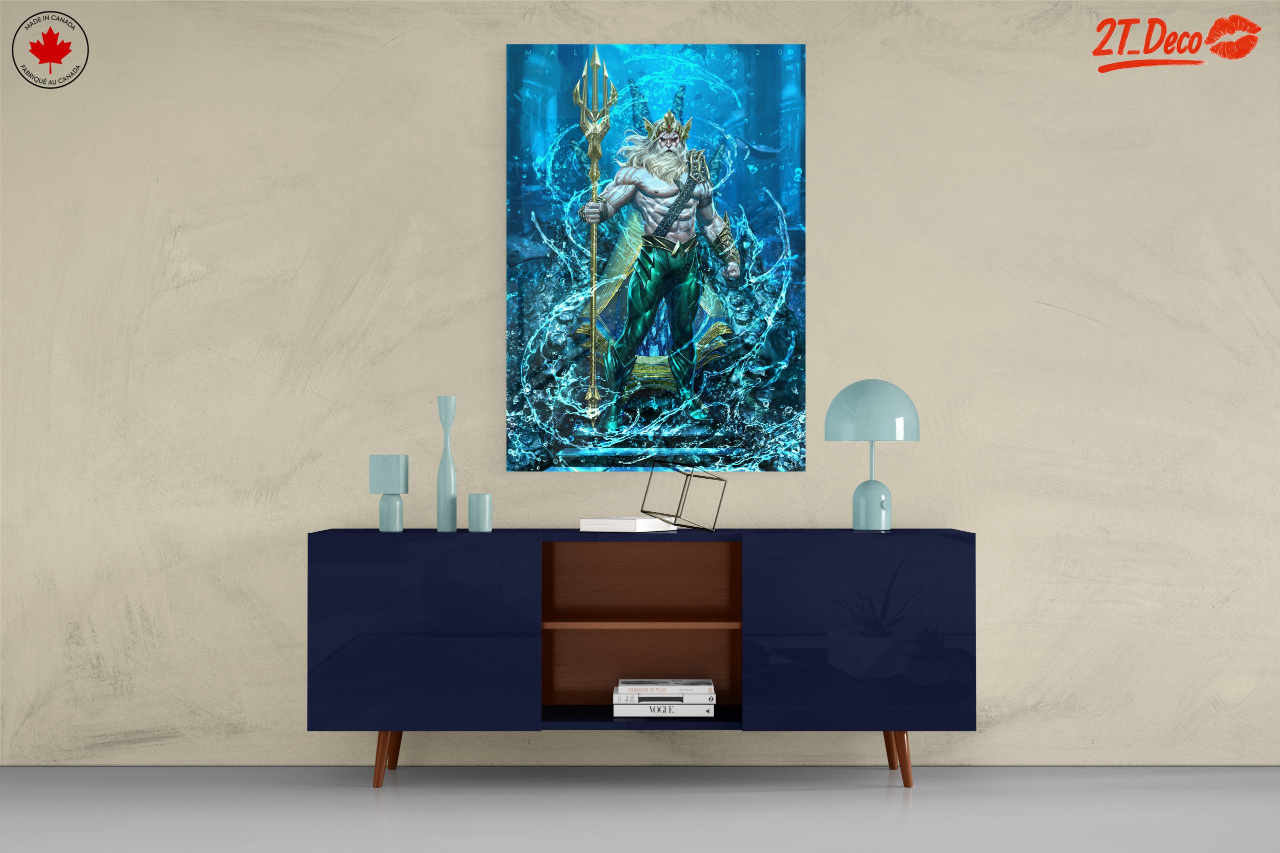 Aquaman Underwater Artwork Featuring Poseidon - Image 8