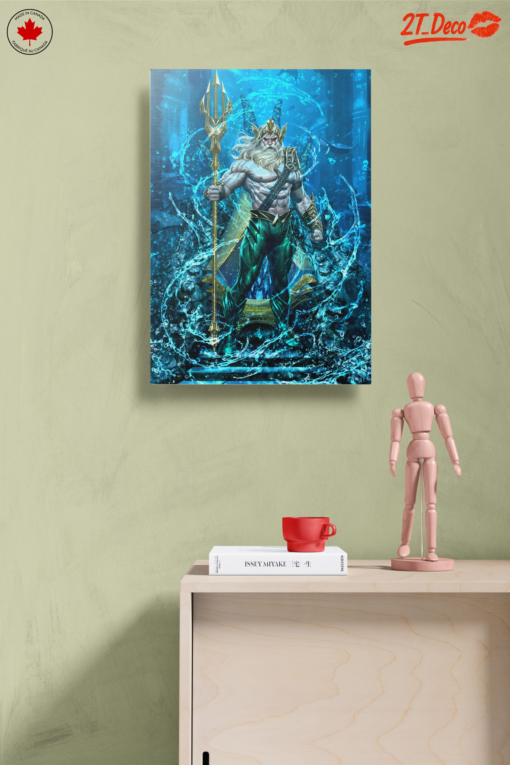 Aquaman Underwater Artwork Featuring Poseidon - Image 14